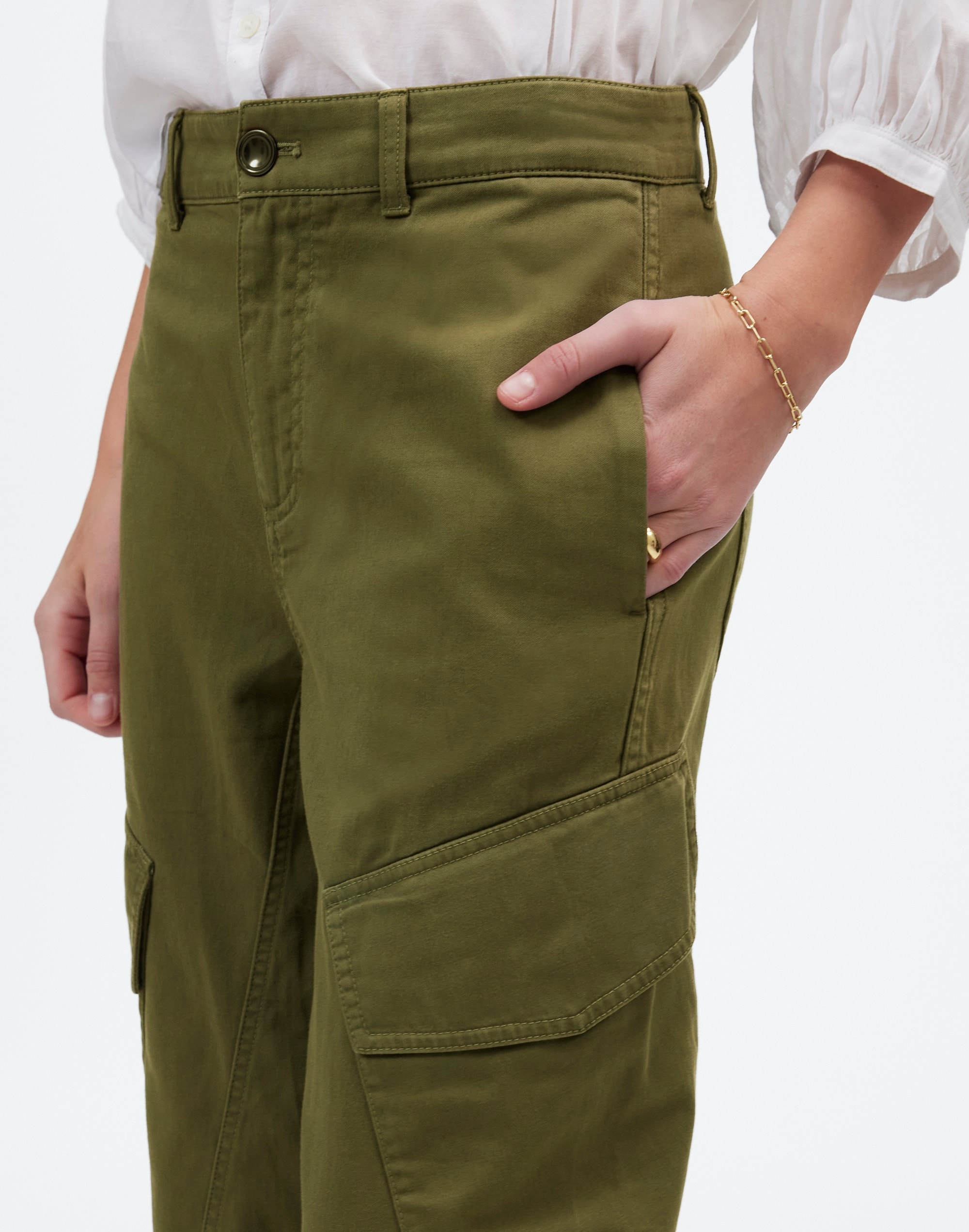 The Petite Barrel-Leg Utility Pant Garment-Dyed Twill | Madewell