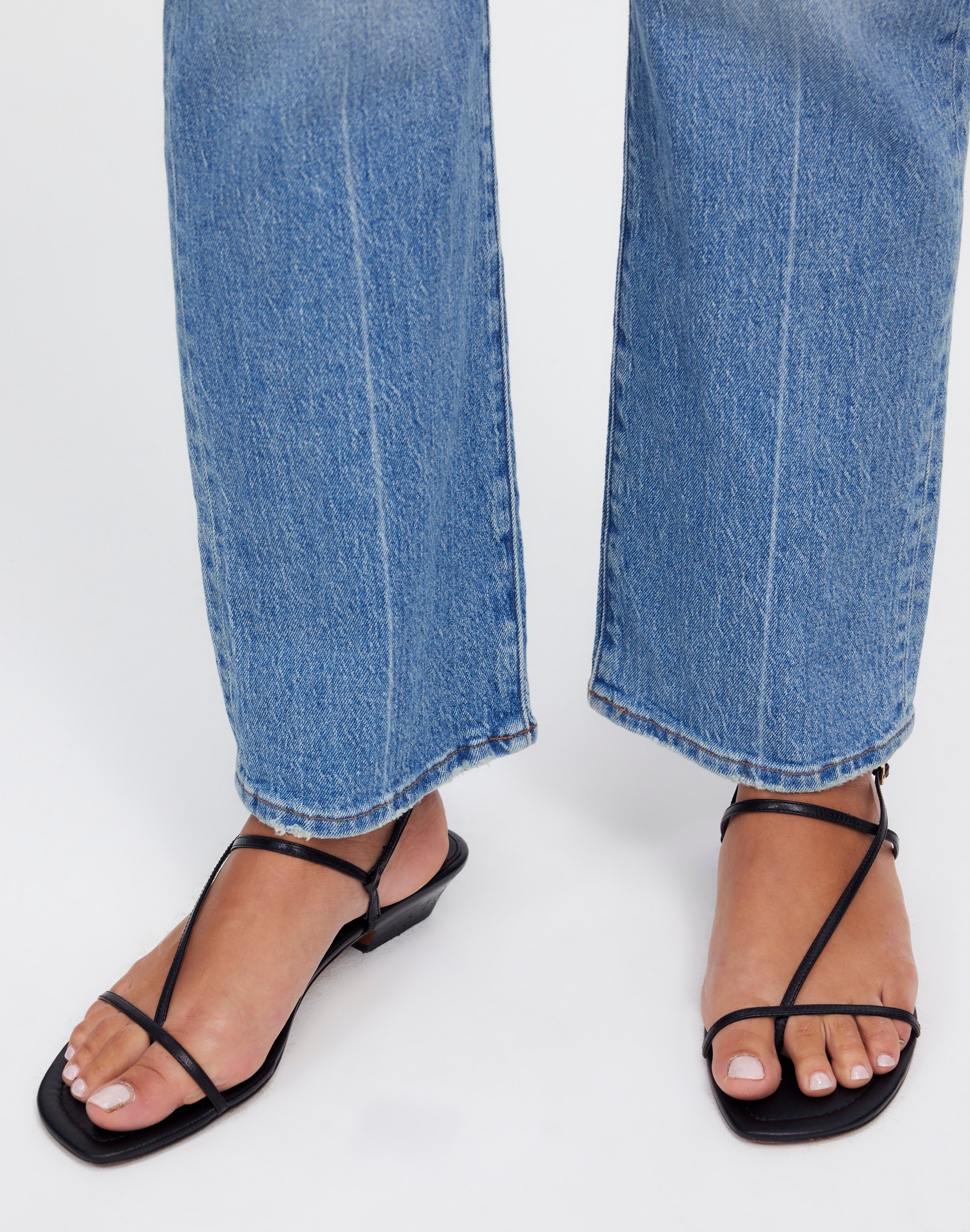 The Maycie Asymmetric T-Strap Sandal | Madewell