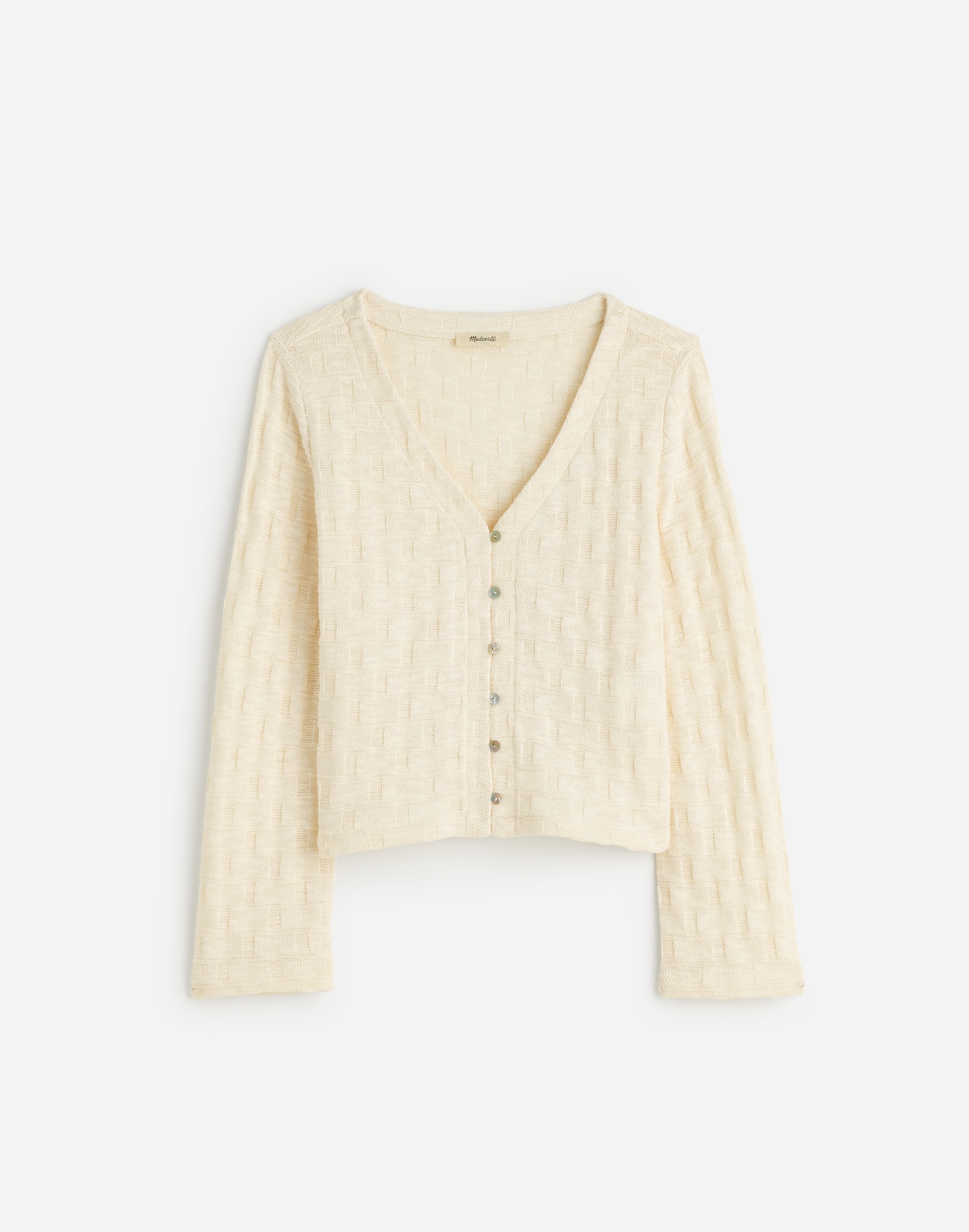 Basket-Weave Stitch Bell-Sleeve Sweater Tee | Madewell