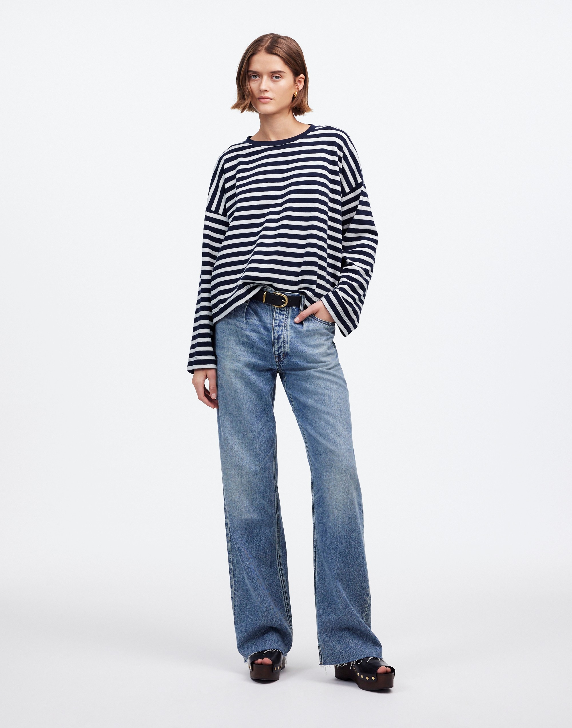 Easy Crewneck Long-Sleeve Tee | Madewell