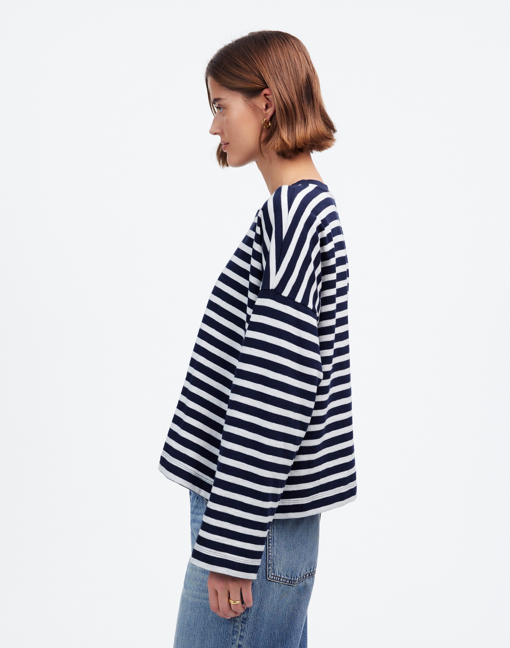 Easy Crewneck Long-Sleeve Tee | Madewell