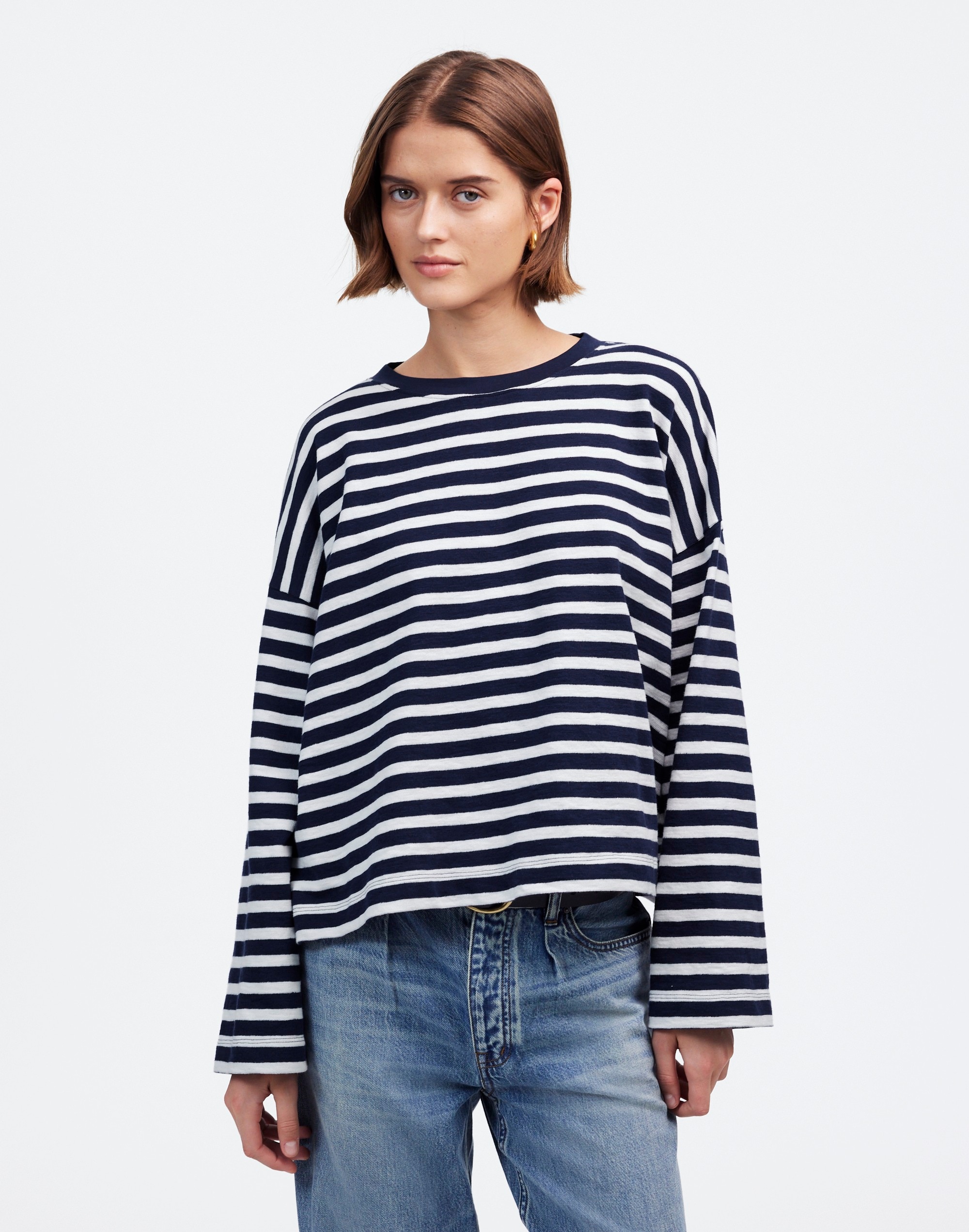 Easy Crewneck Long-Sleeve Tee | Madewell