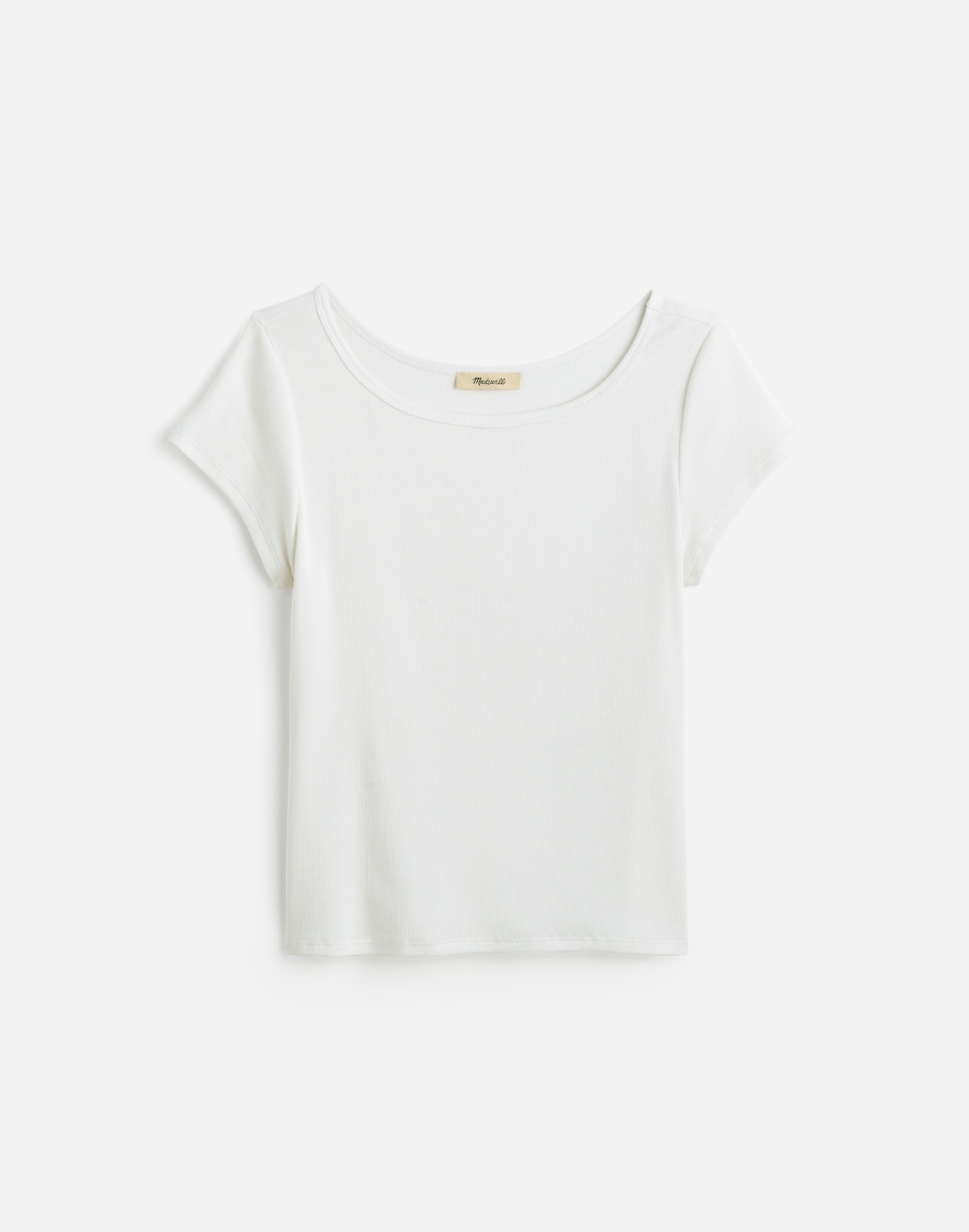 (Re)generative Cotton Ribbed Cap-Sleeve Tee | Madewell