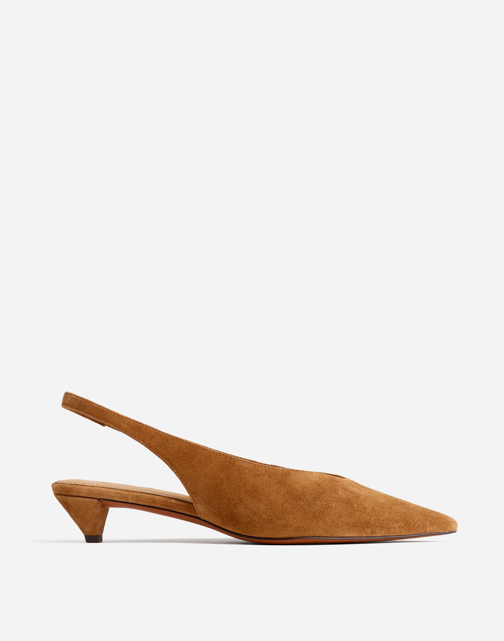 The Simone Kitten-Heel Slingback Pumps | Madewell