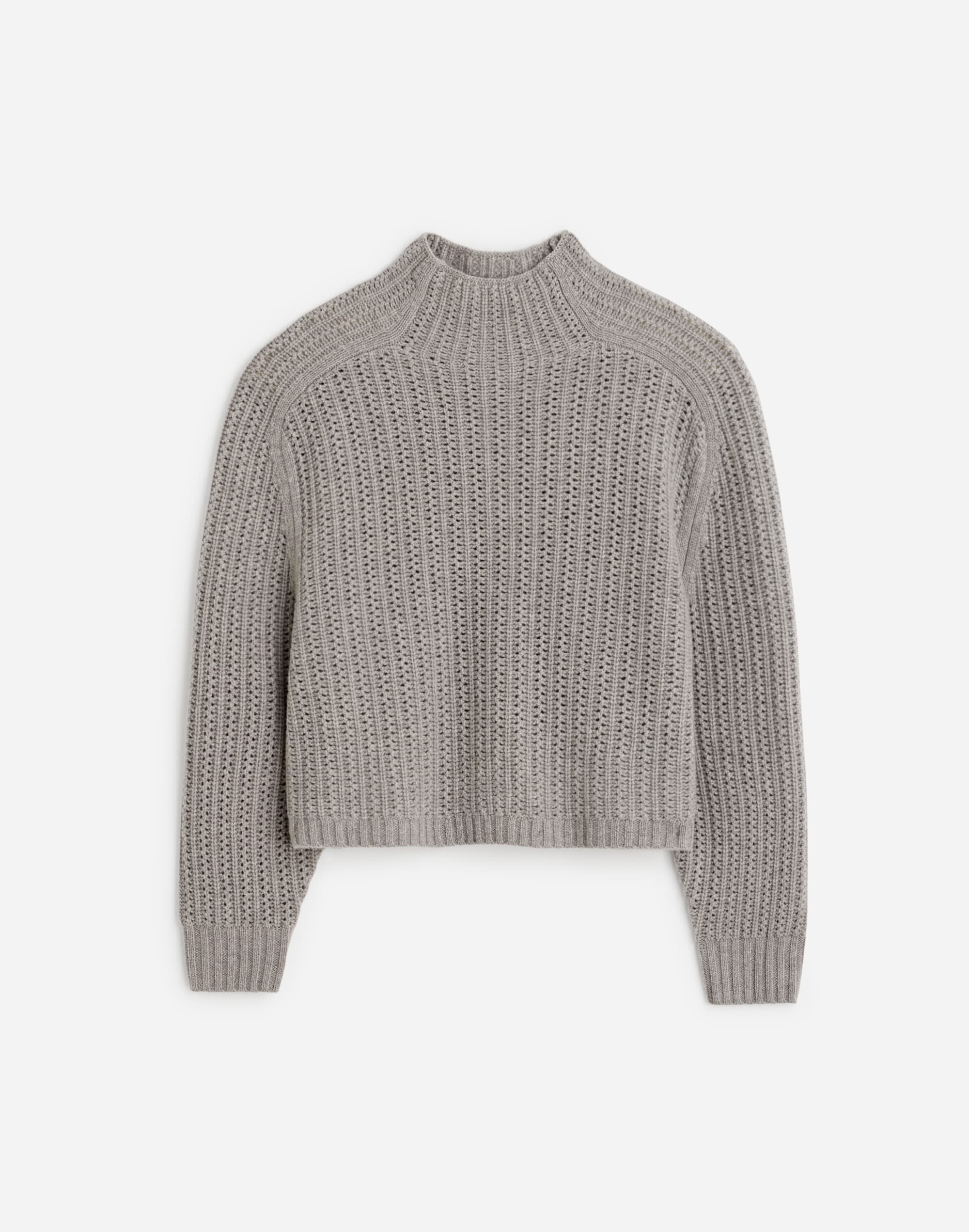 Pointelle-Stitch Mockneck Sweater | Madewell