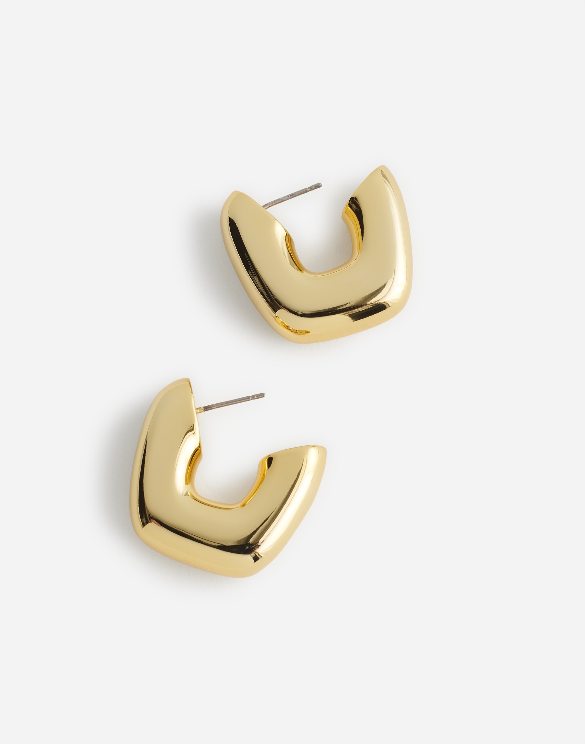 Sculptural Large Hoop Earrings | Madewell