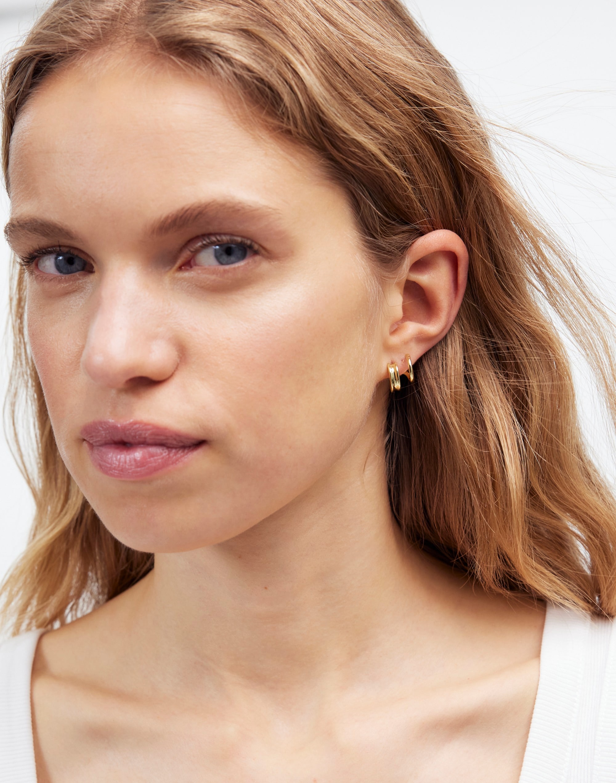 Variegated Double Hoop Earrings | Madewell