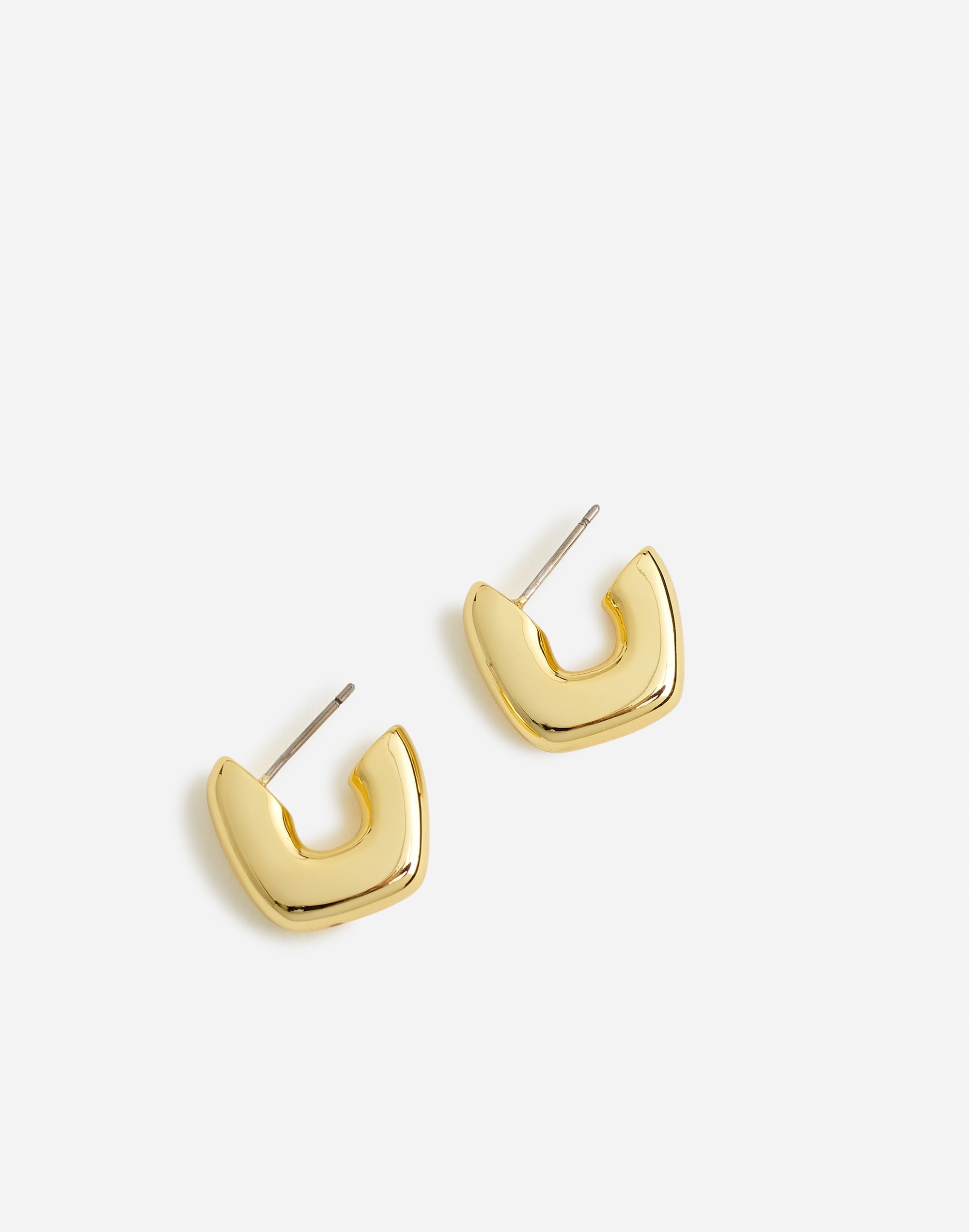 Sculptural Huggie Hoop Earrings | Madewell