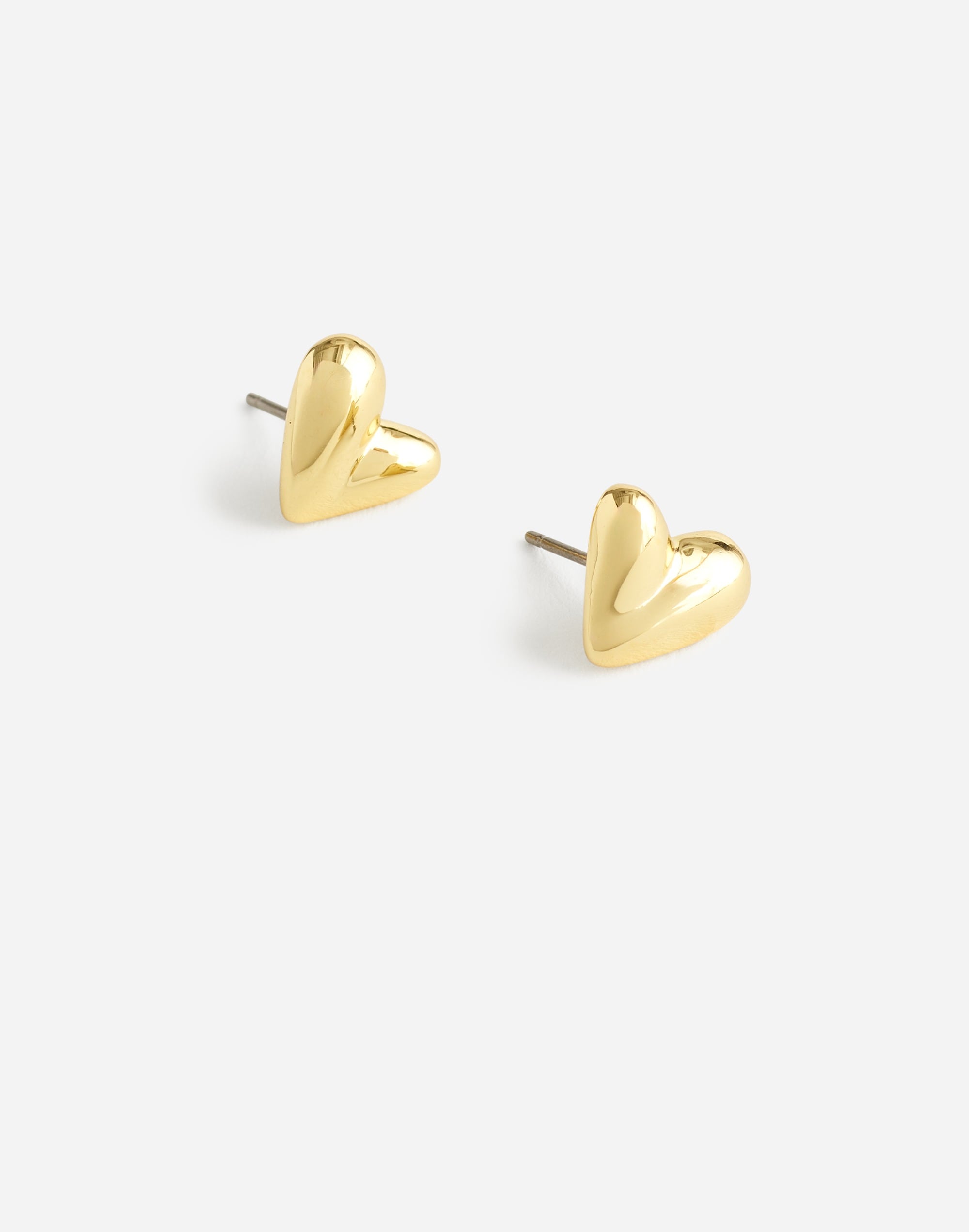 Sculptural Heart Stud Earrings | Madewell