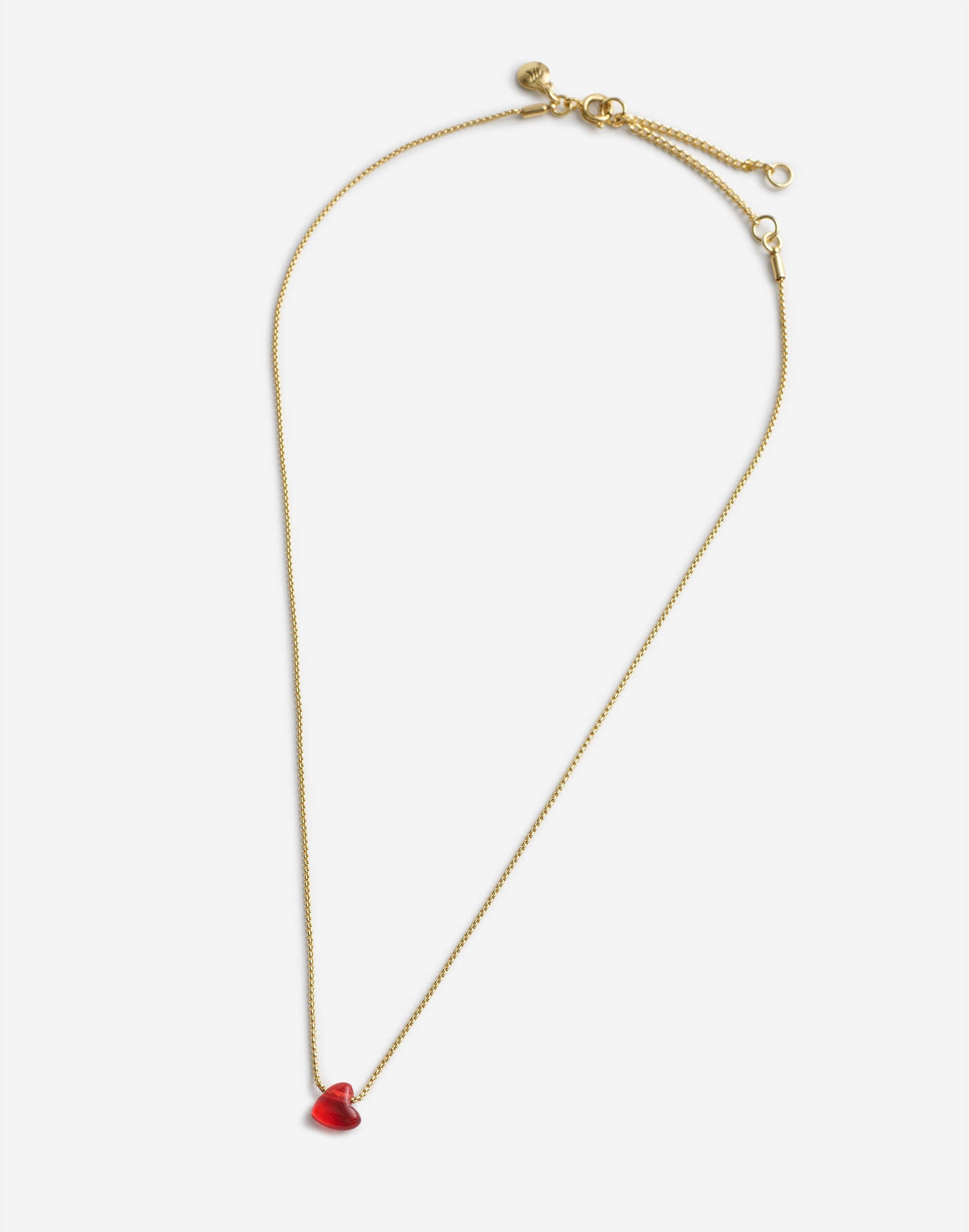 Glass Heart Pendant Necklace | Madewell