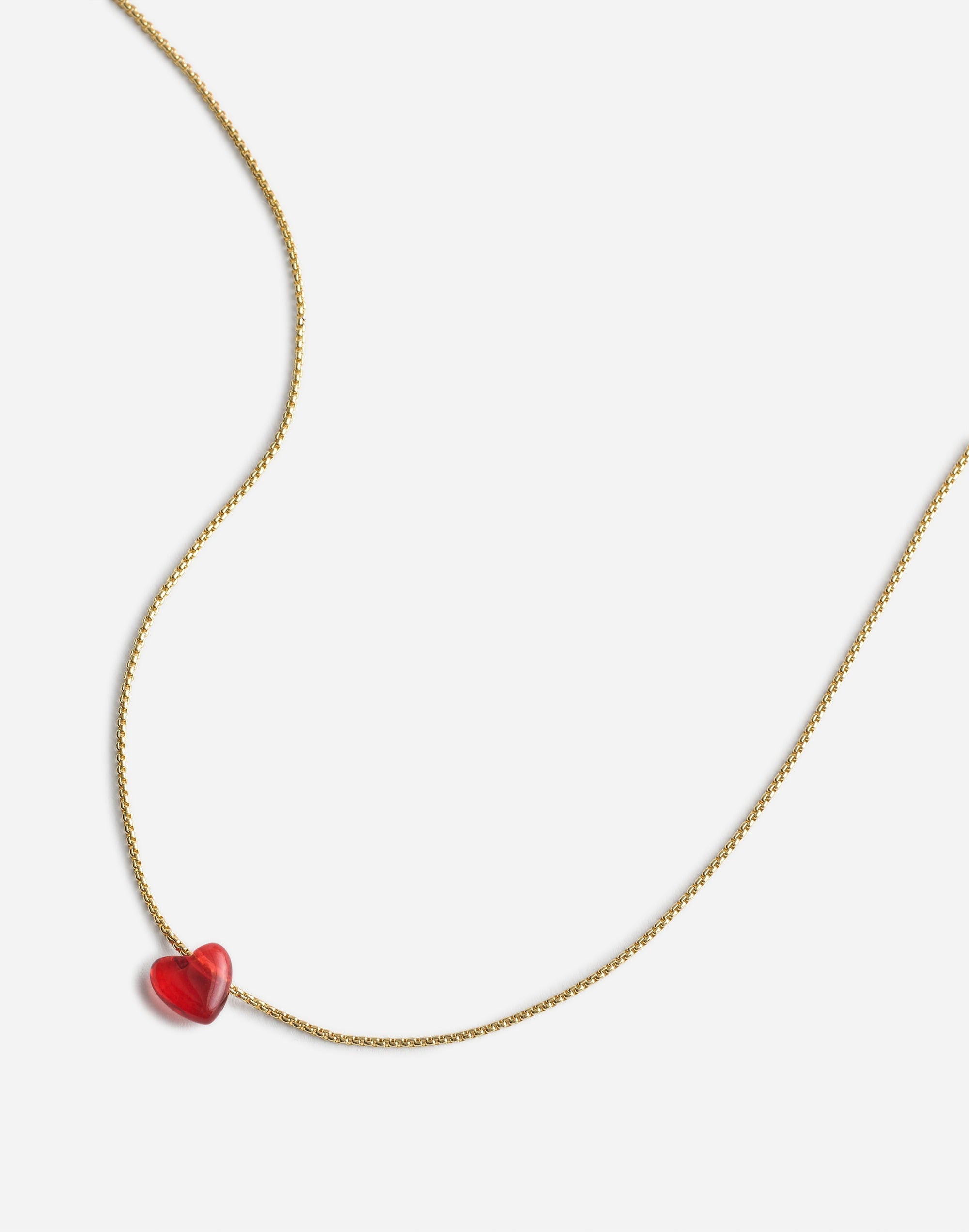 Glass Heart Pendant Necklace | Madewell