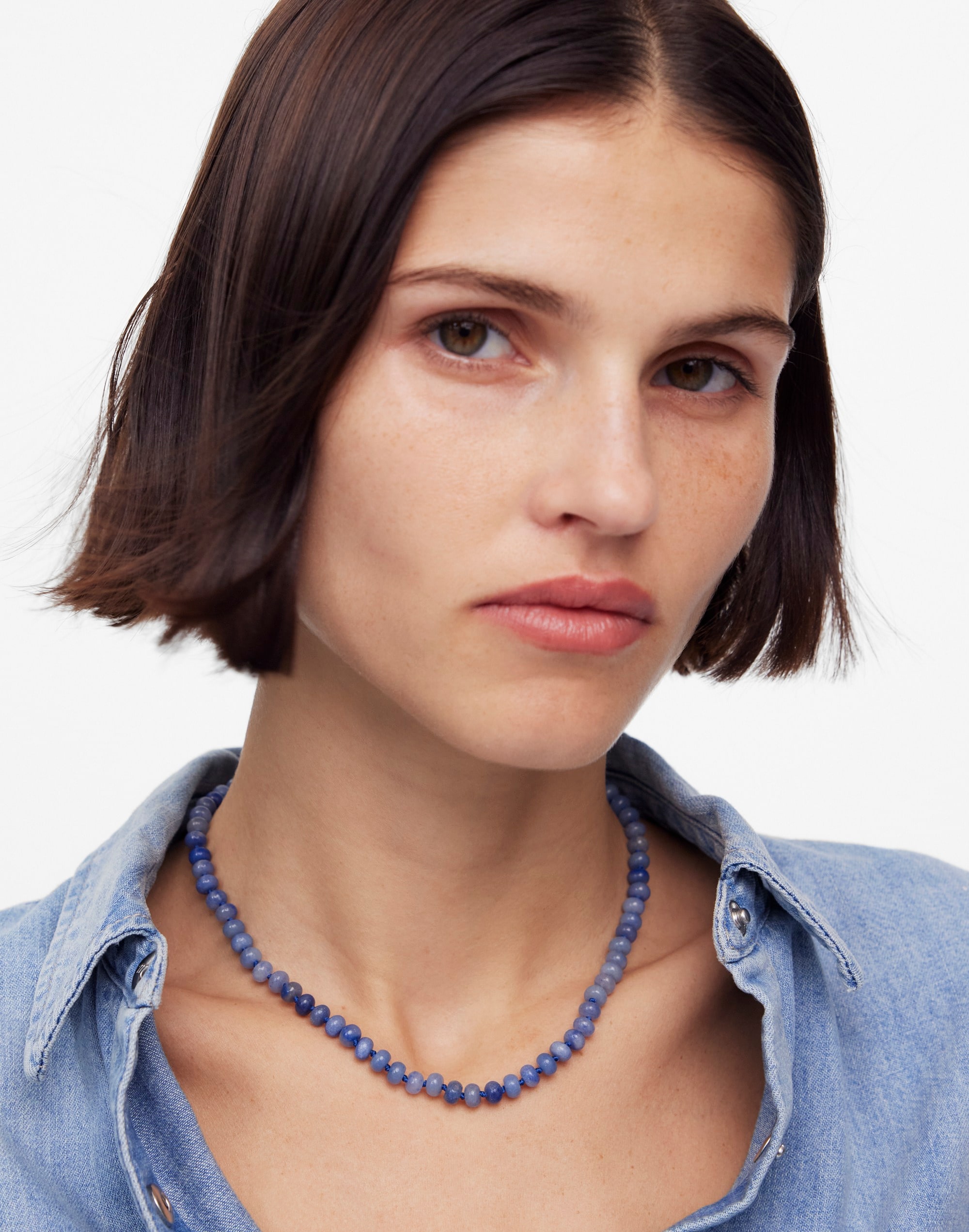 Semiprecious Beaded Choker Necklace | Madewell