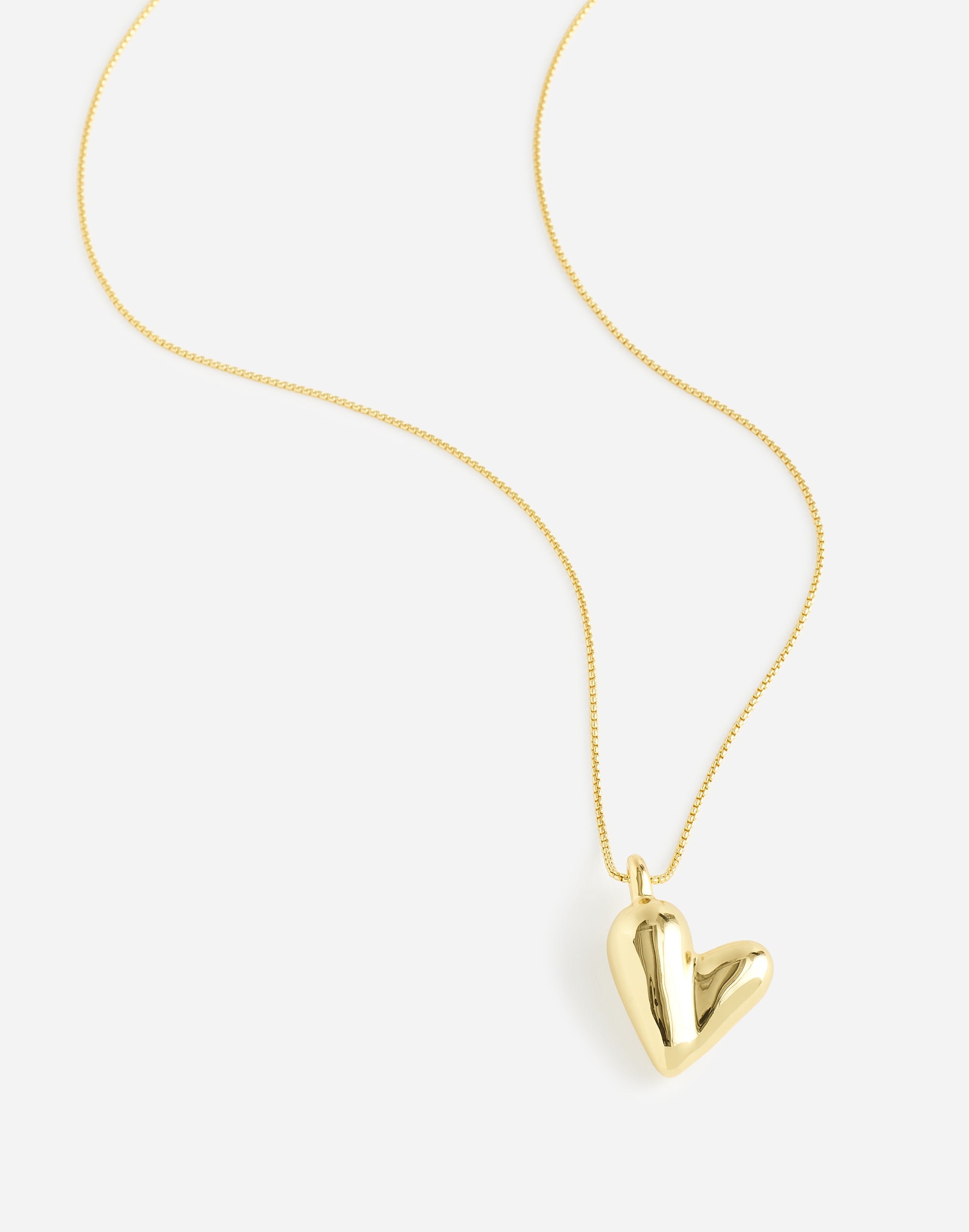 Sculptural Heart Pendant Necklace | Madewell