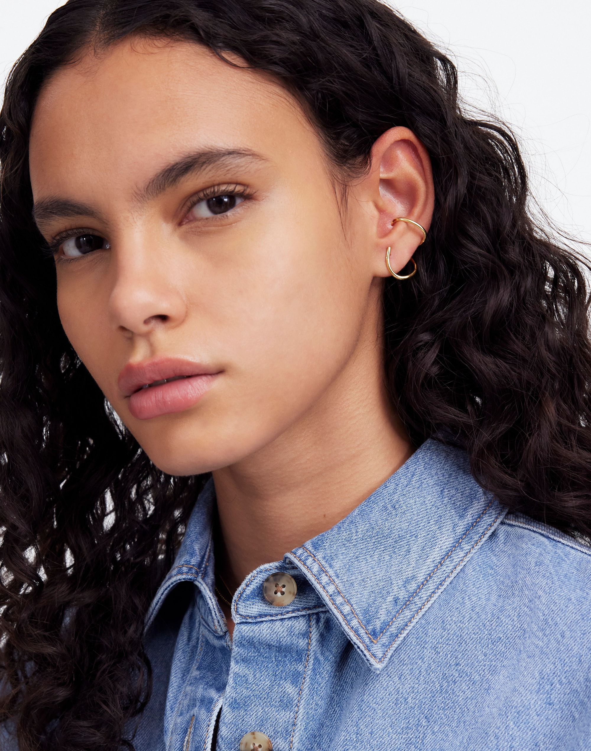 Swirl Illusion Hoop Earrings | Madewell