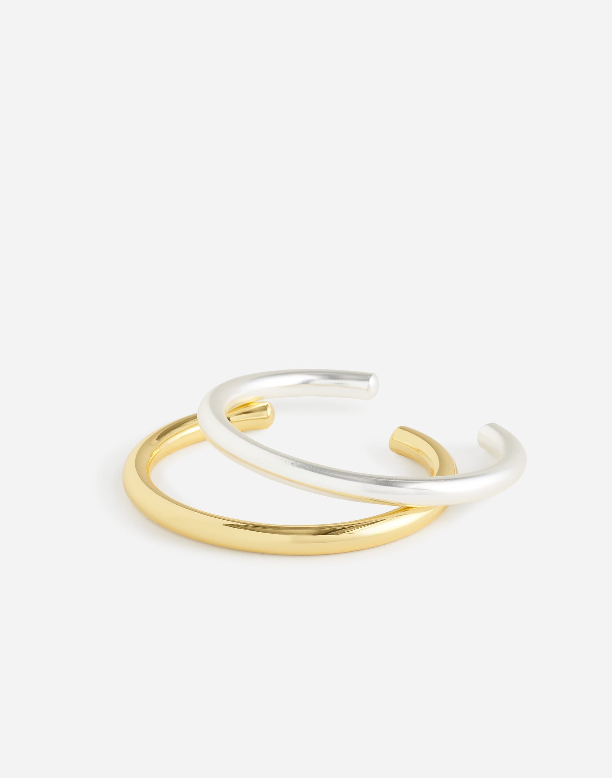 Two-Pack Mixed-Metal Cuff Bracelet Set | Madewell