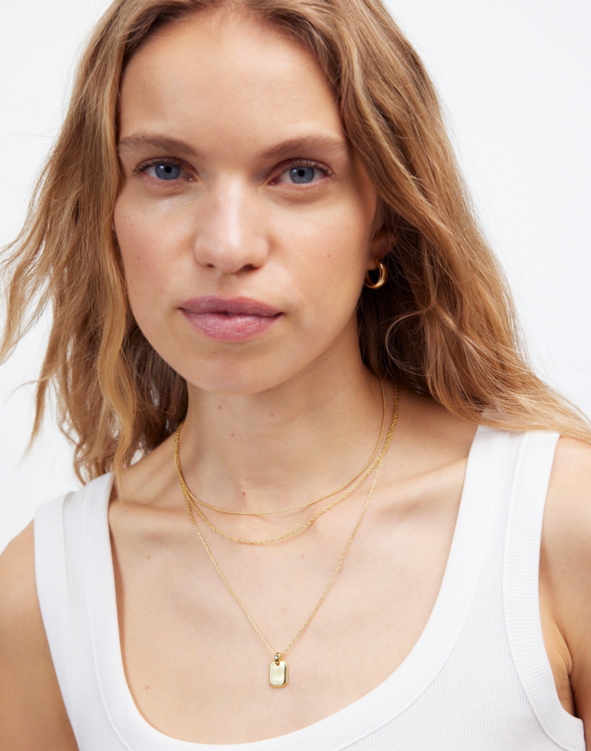 Three-Pack Rectangle Pendant Necklace Set | Madewell