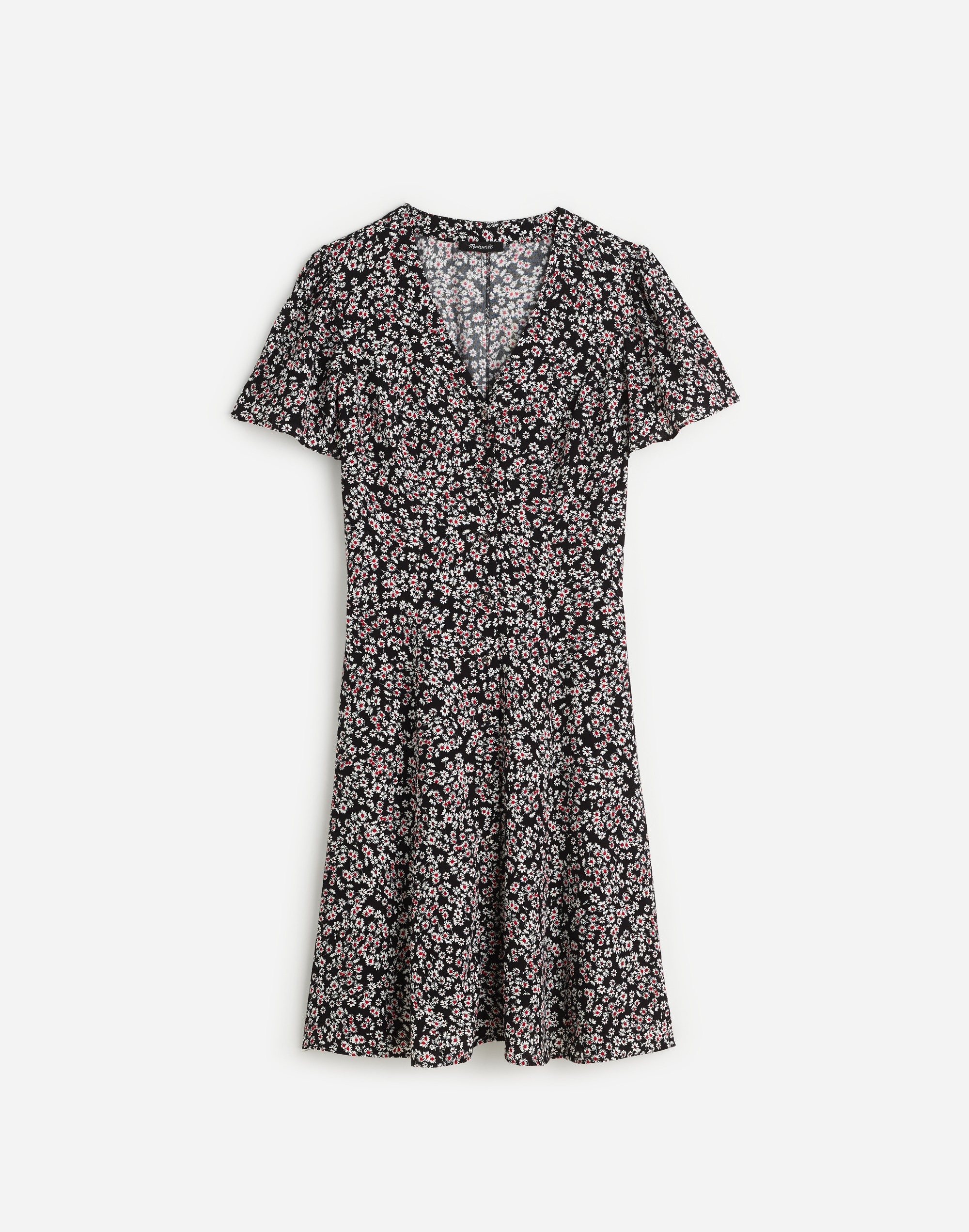 Flutter-Sleeve Mini Dress Floral | Madewell