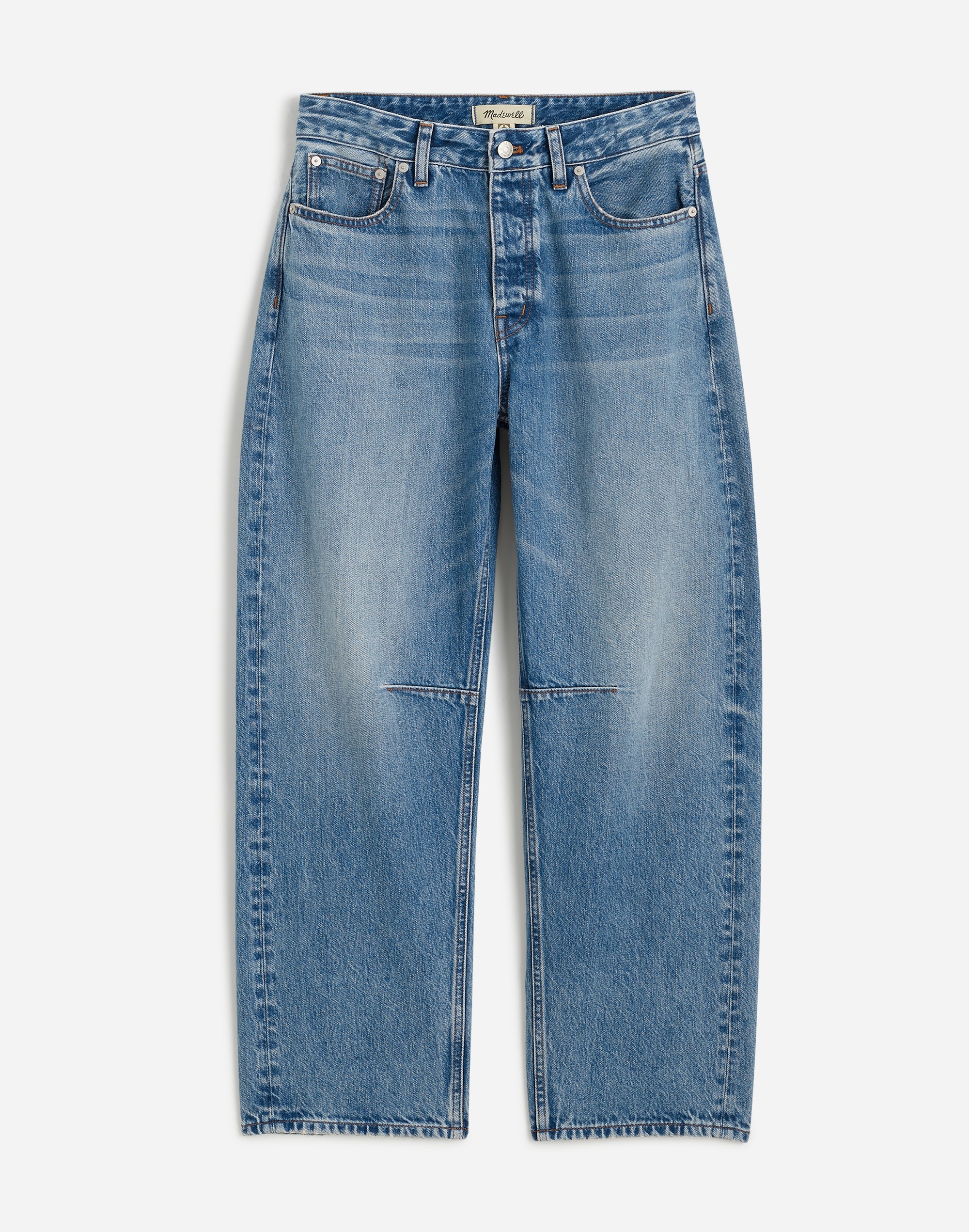 The Curvy Darted Barrel-Leg Jean Dobbins Wash | Madewell