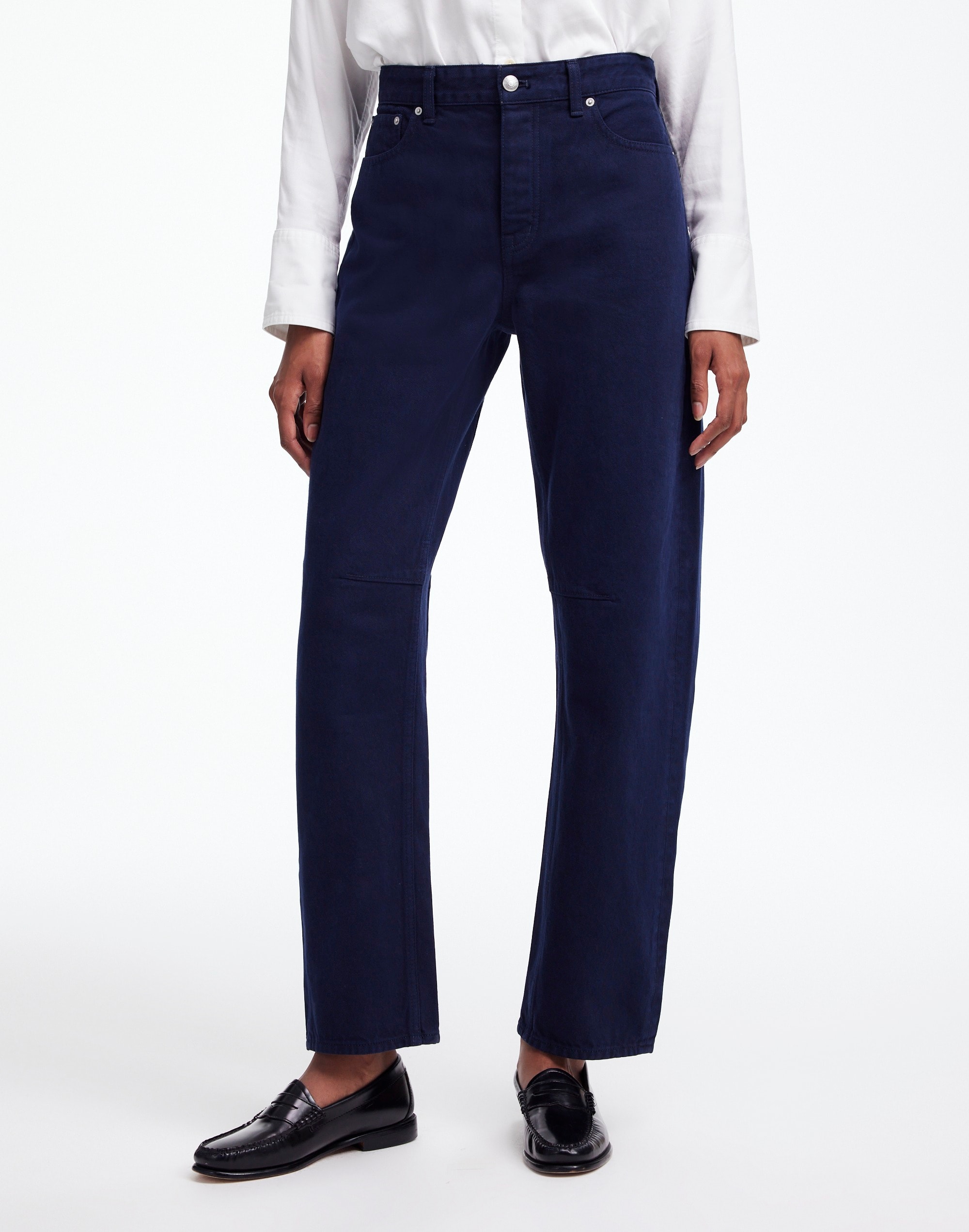 The Tall Darted Barrel-Leg Jean Garment Dye | Madewell