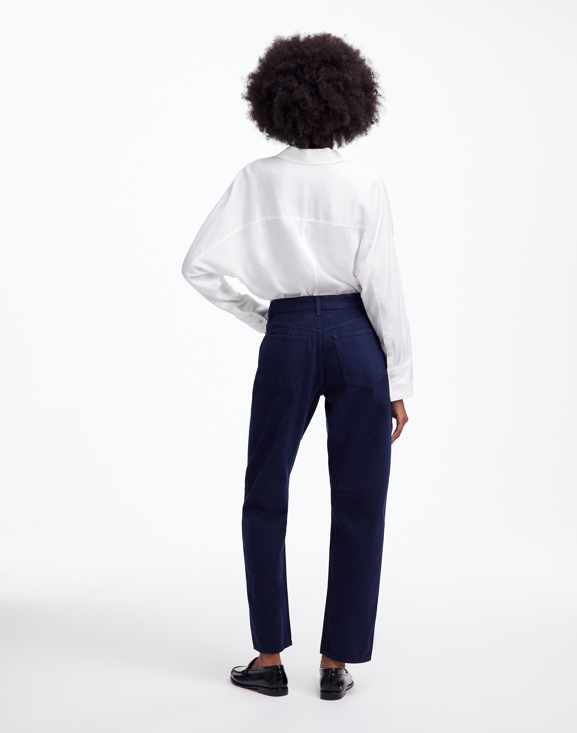 The Tall Darted Barrel-Leg Jean Garment Dye | Madewell