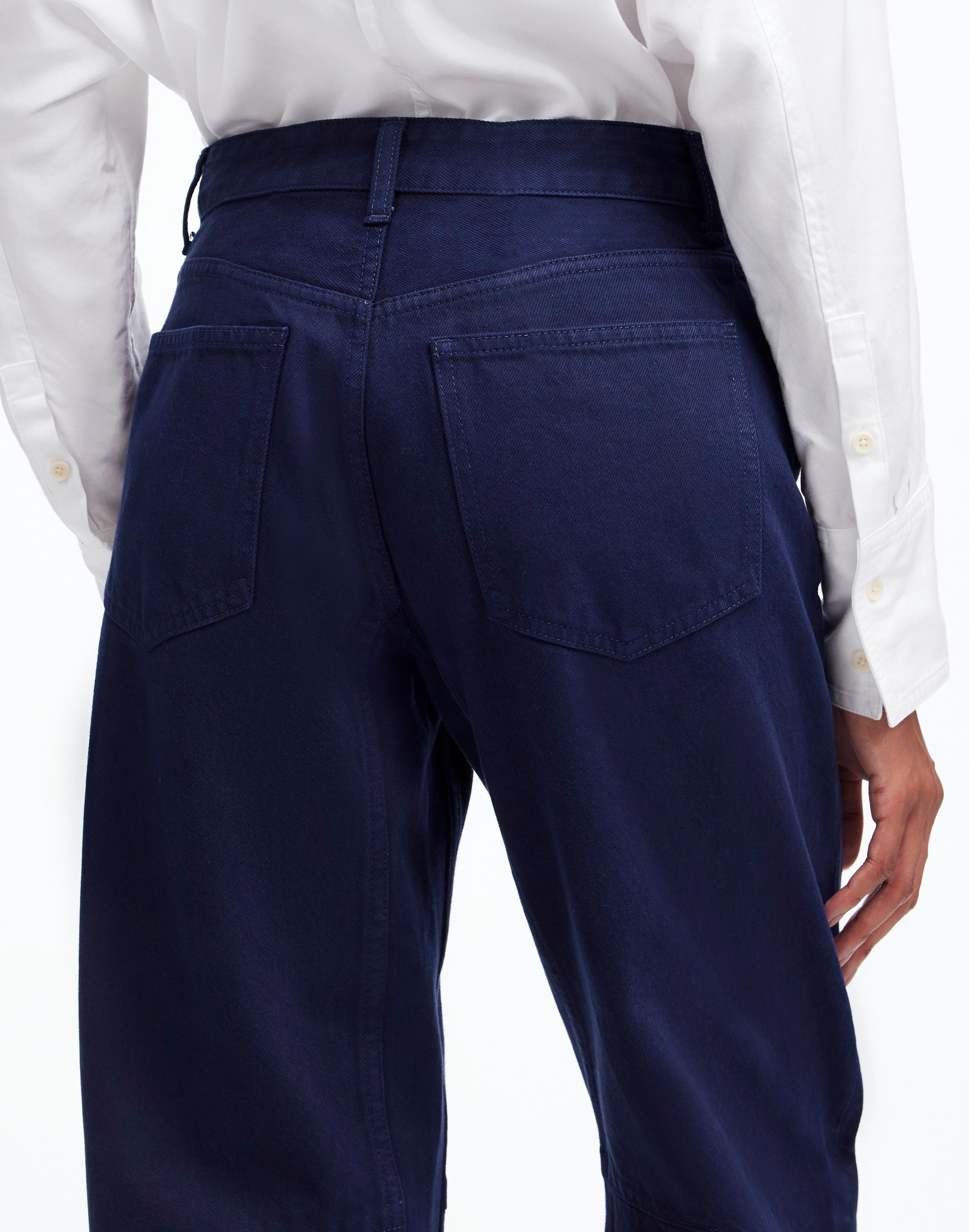 The Tall Darted Barrel-Leg Jean Garment Dye | Madewell