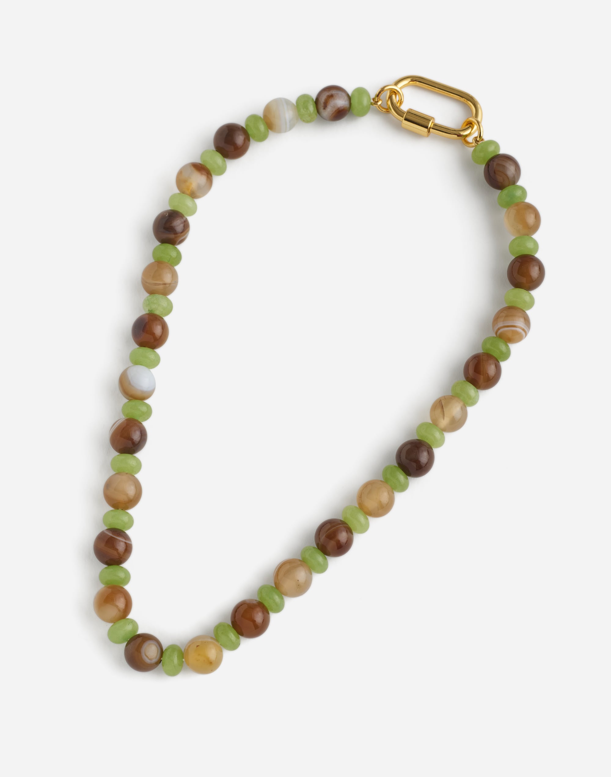 Semiprecious Beaded Carabiner Choker Necklace | Madewell