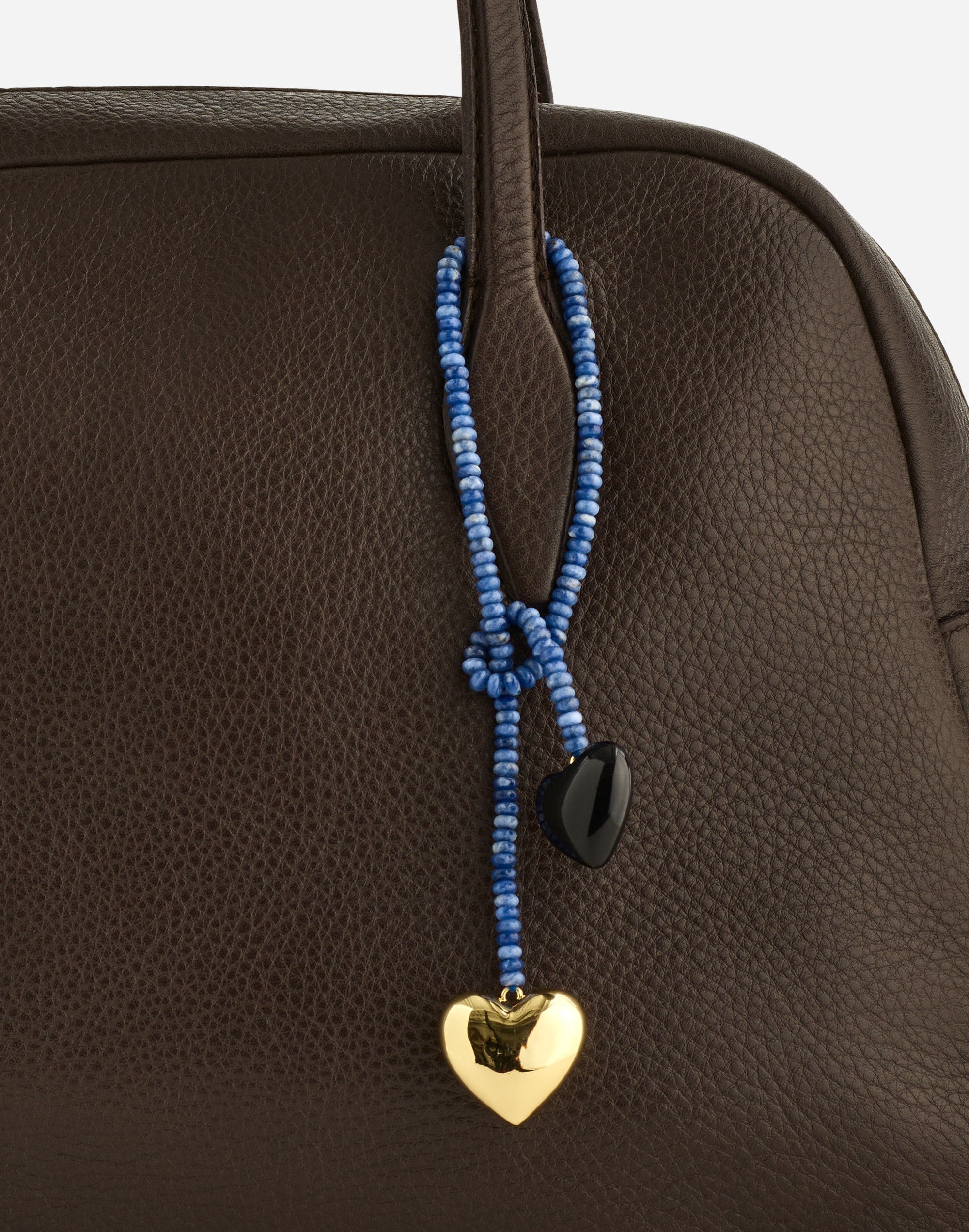 Double Heart Beaded Bag Charm | Madewell