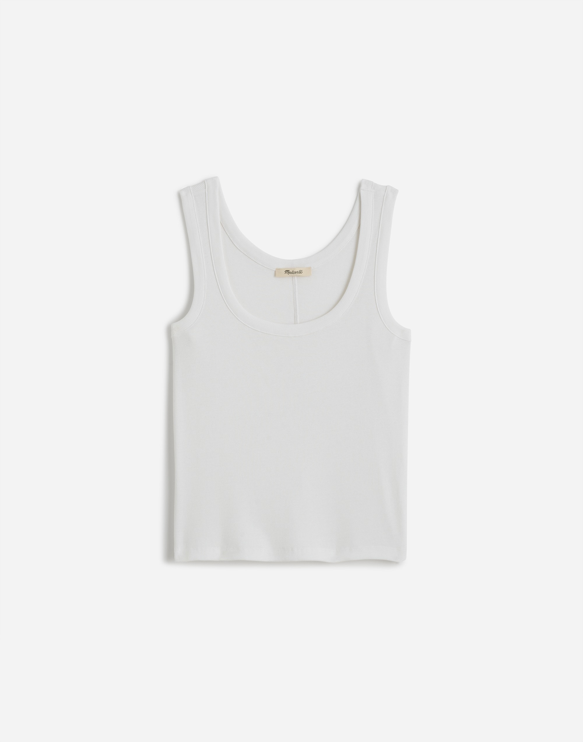 (Re)generative Cotton Ribbed Scoopneck Tank | Madewell