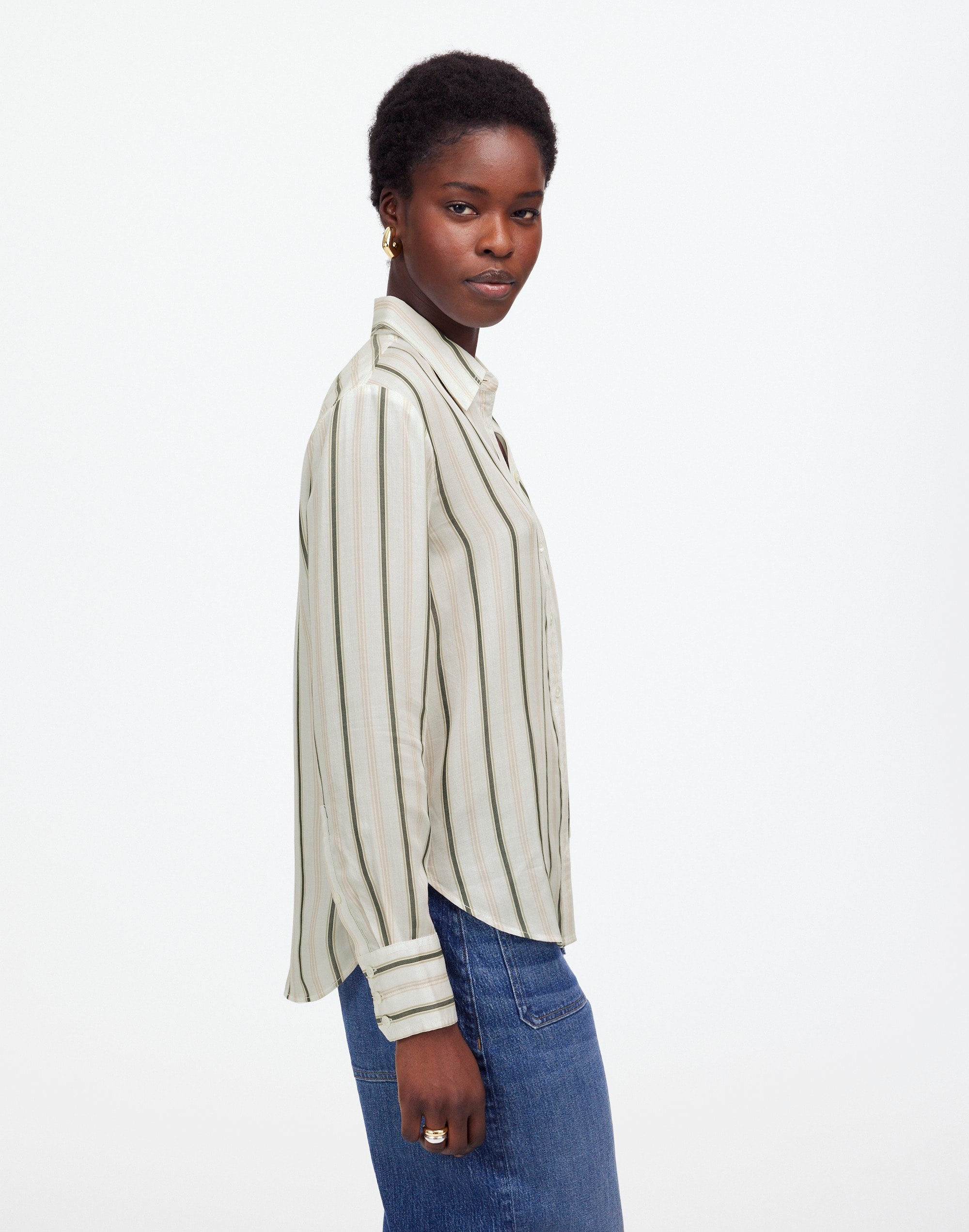 Striped Button-Up Shirt | Madewell