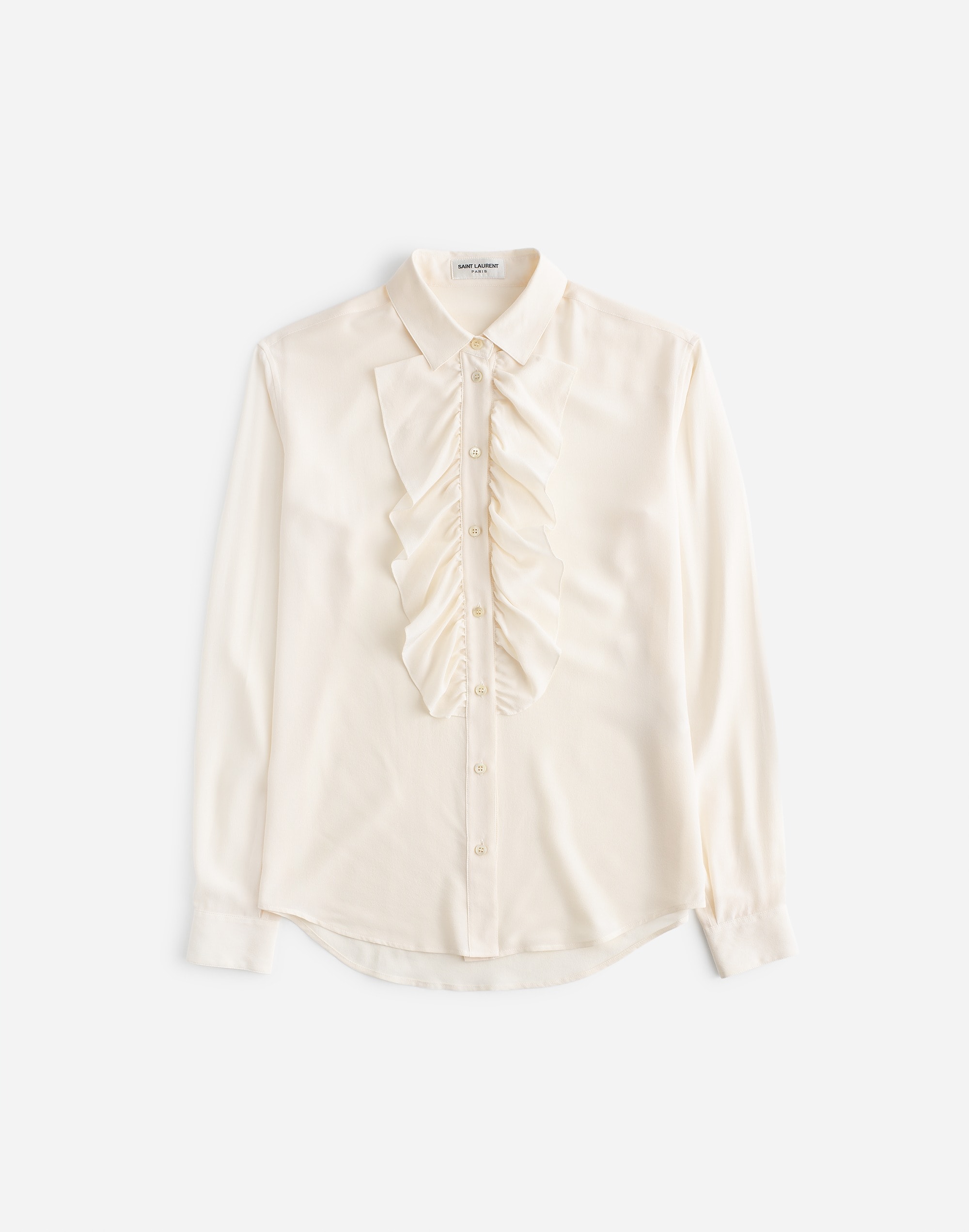 Madewell | Reluxe Fashion Preowned  Saint Laurent Silk Ruffled Shirt | Madewell