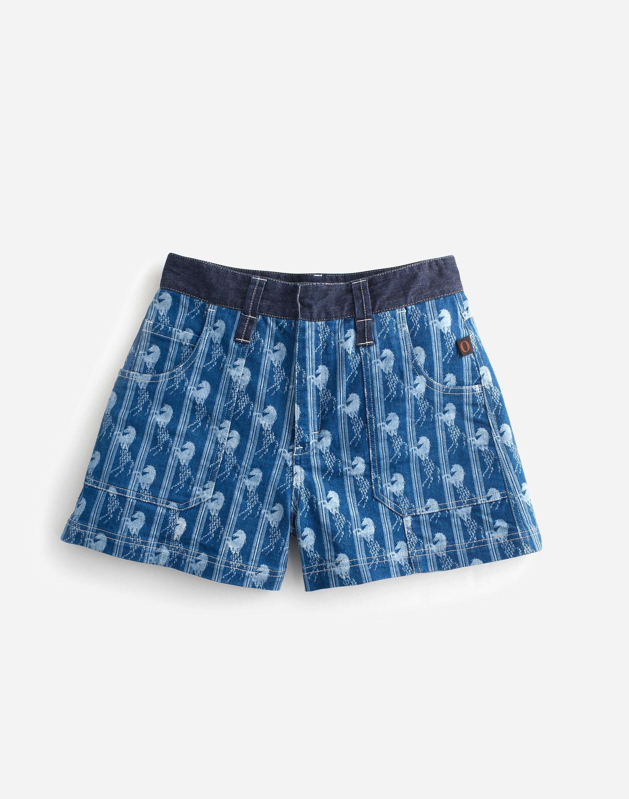 Madewell | Reluxe Fashion Preowned Chloé Iconic Horse Jacquard Denim Shorts | Madewell