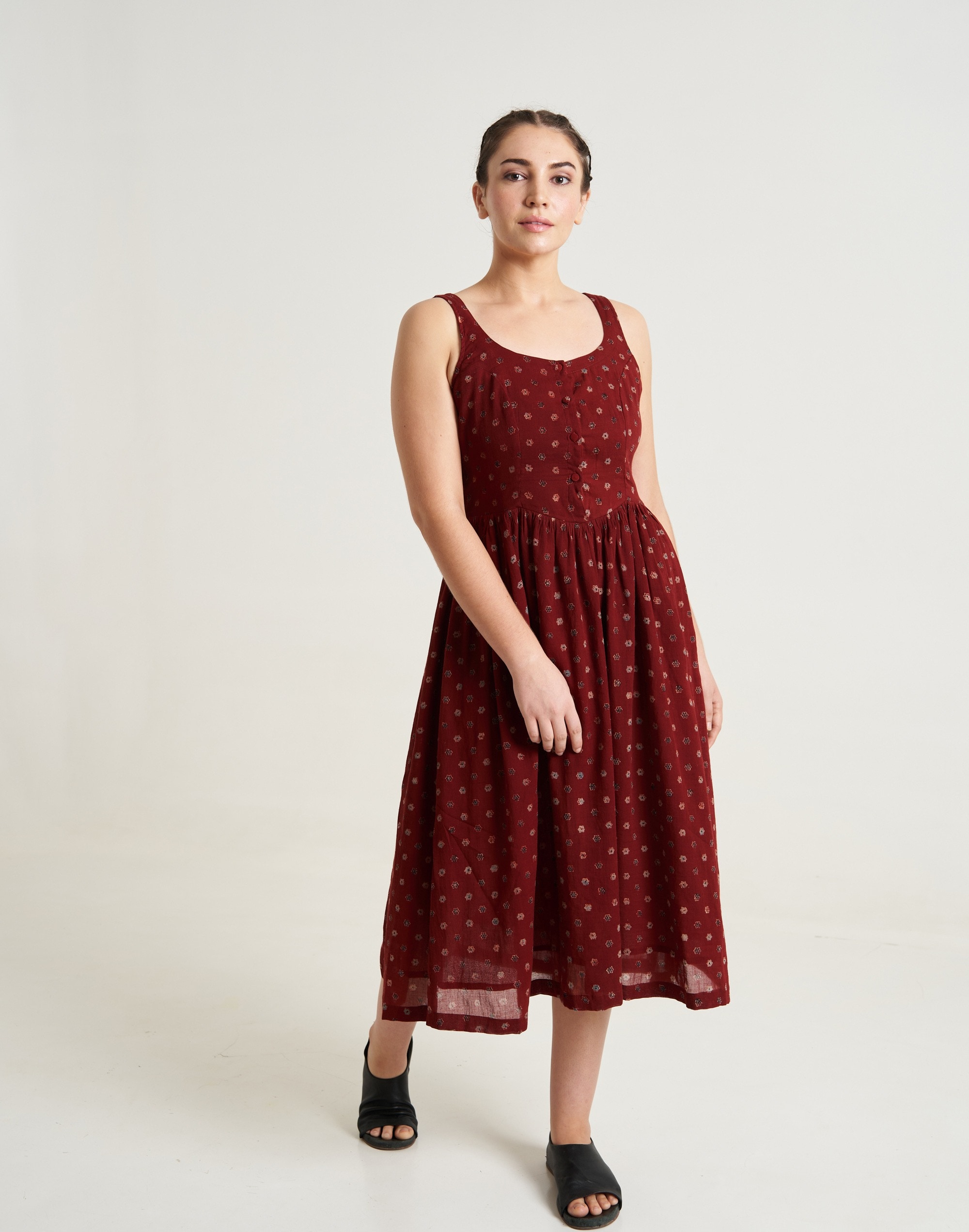 World of Crow Cherry Blossom gathered dress | Madewell