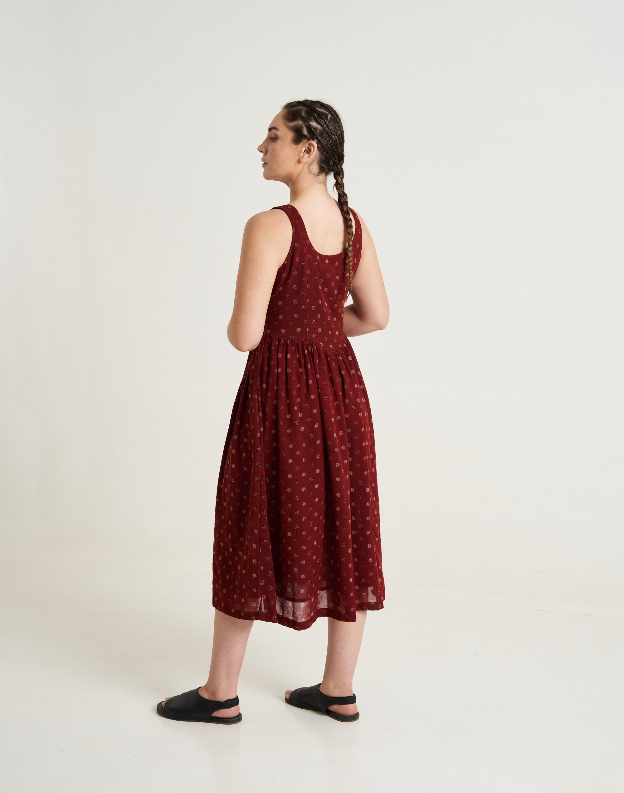 World of Crow Cherry Blossom gathered dress | Madewell