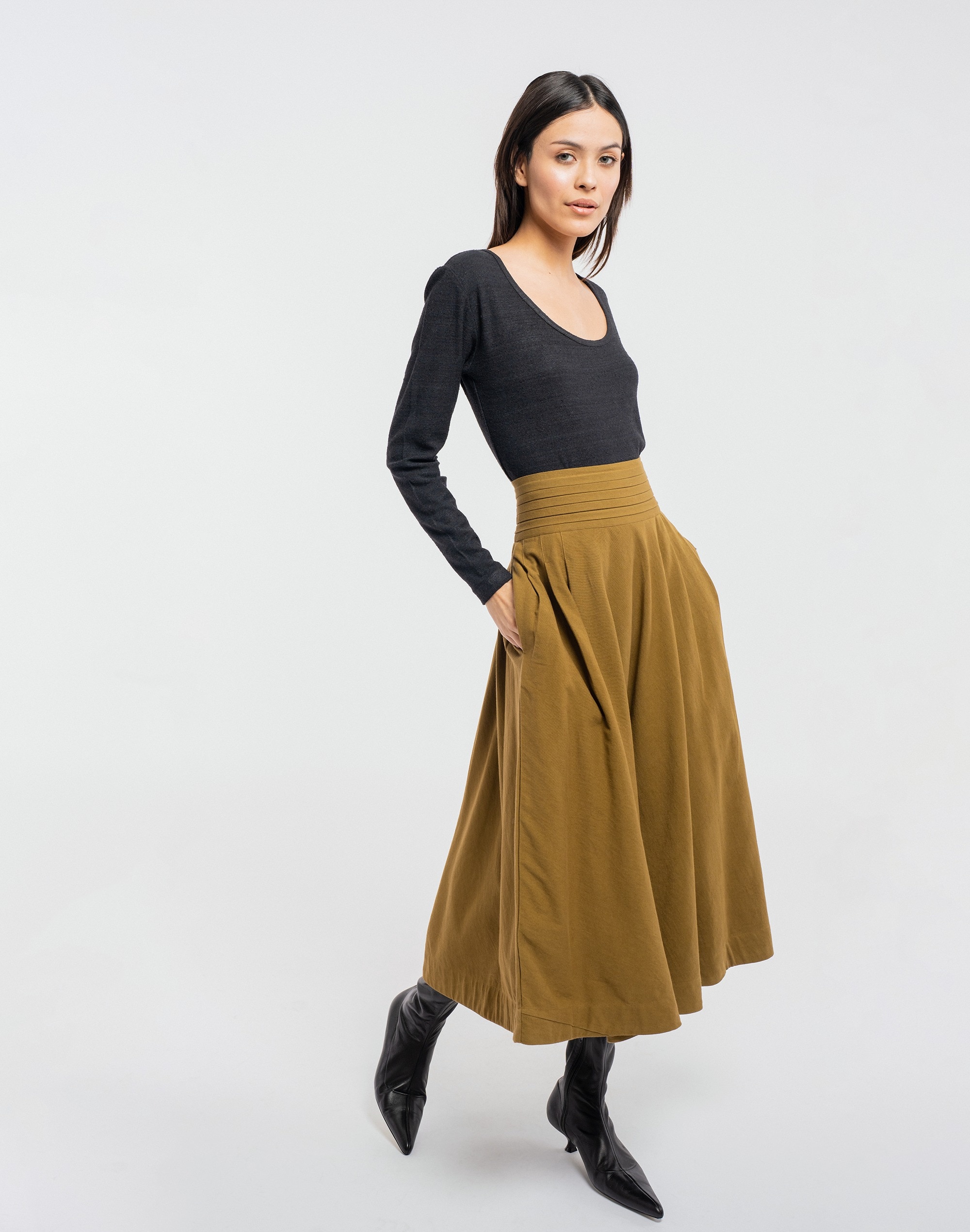 LAUDE the Label Lexington Skirt - Olive