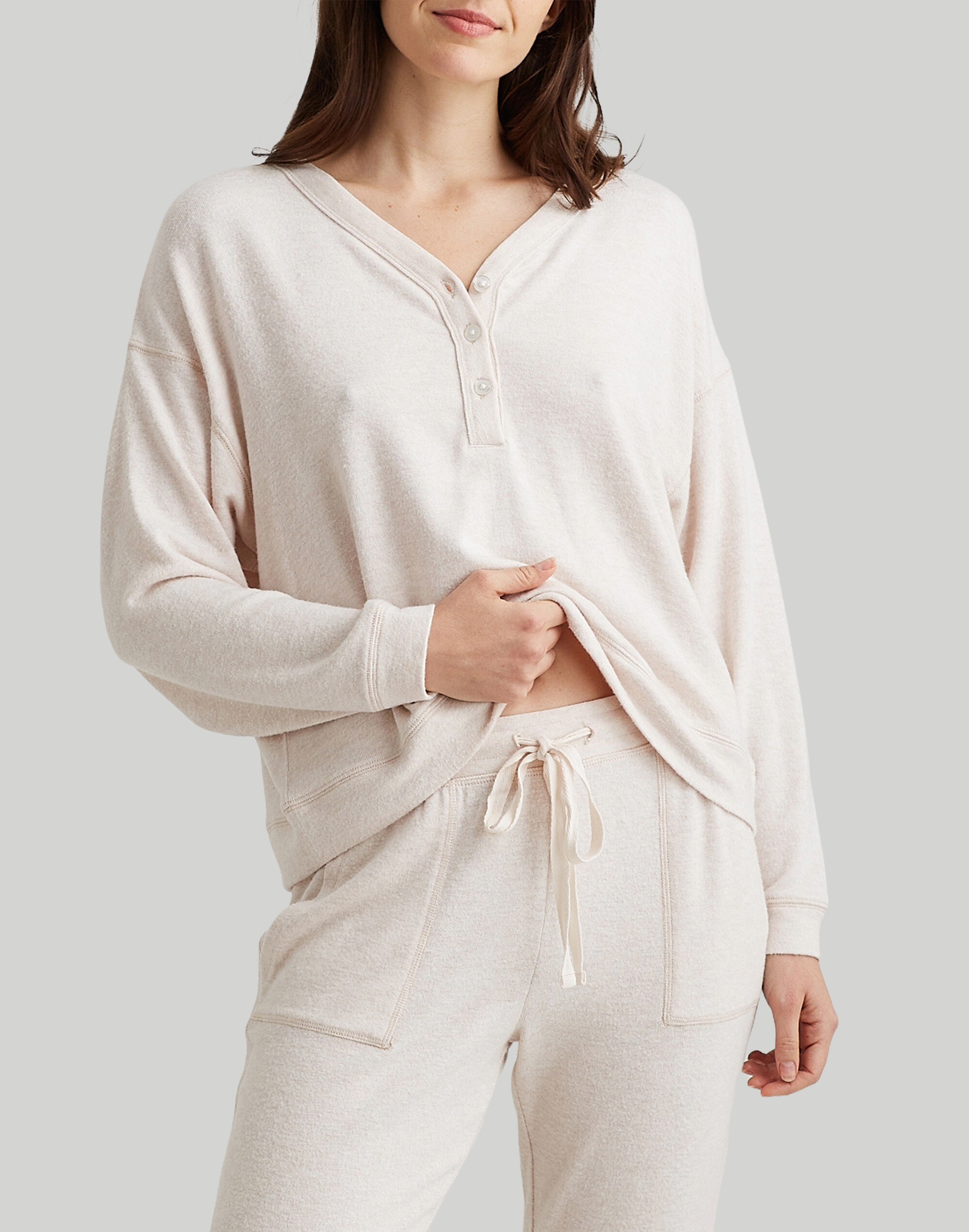 Papinelle Waffle Knit Pajama Top