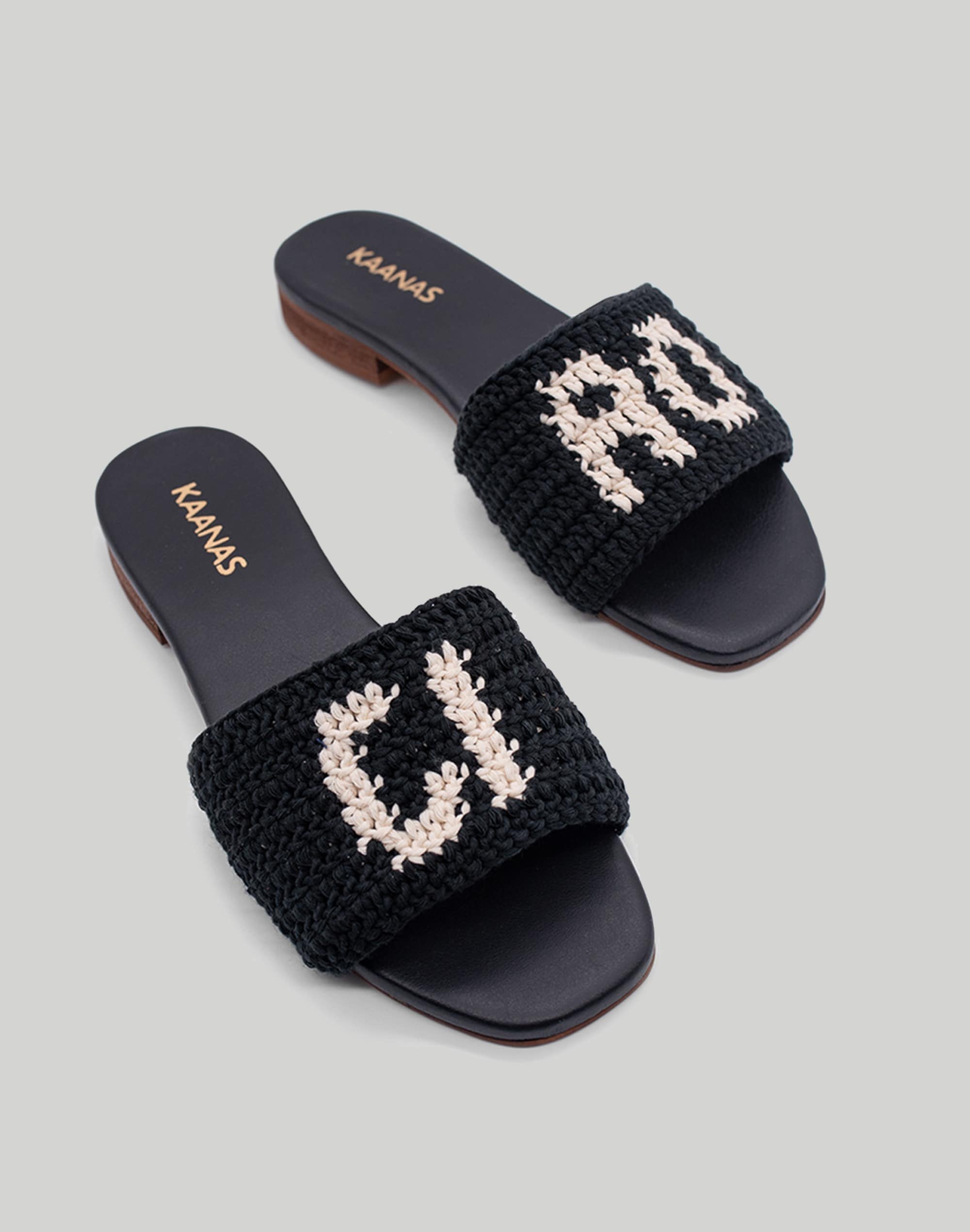 KAANAS Serin CIAO Crocheted Slide Sandals
