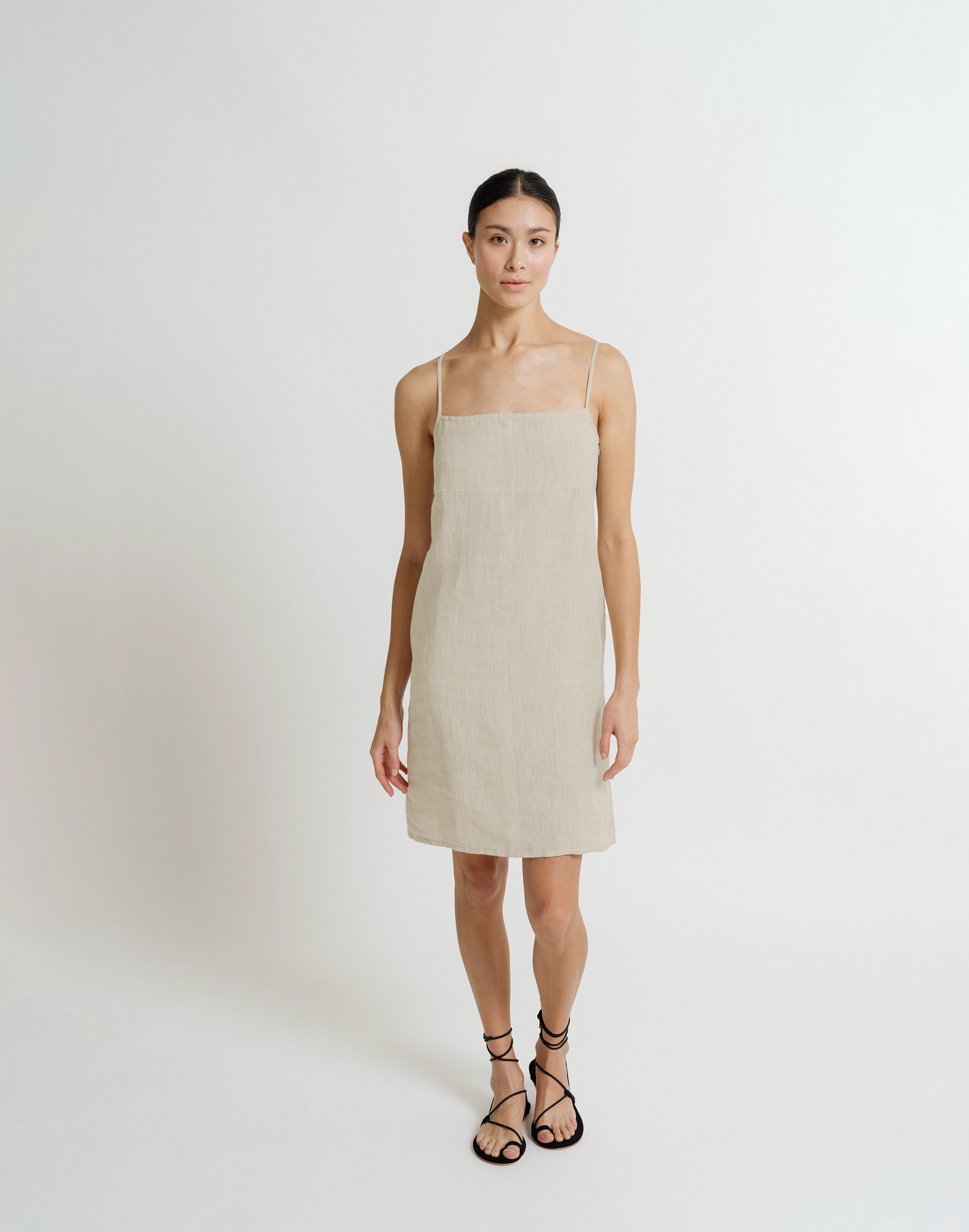 LAUDE The Label Linen Mini Dress - Natural
