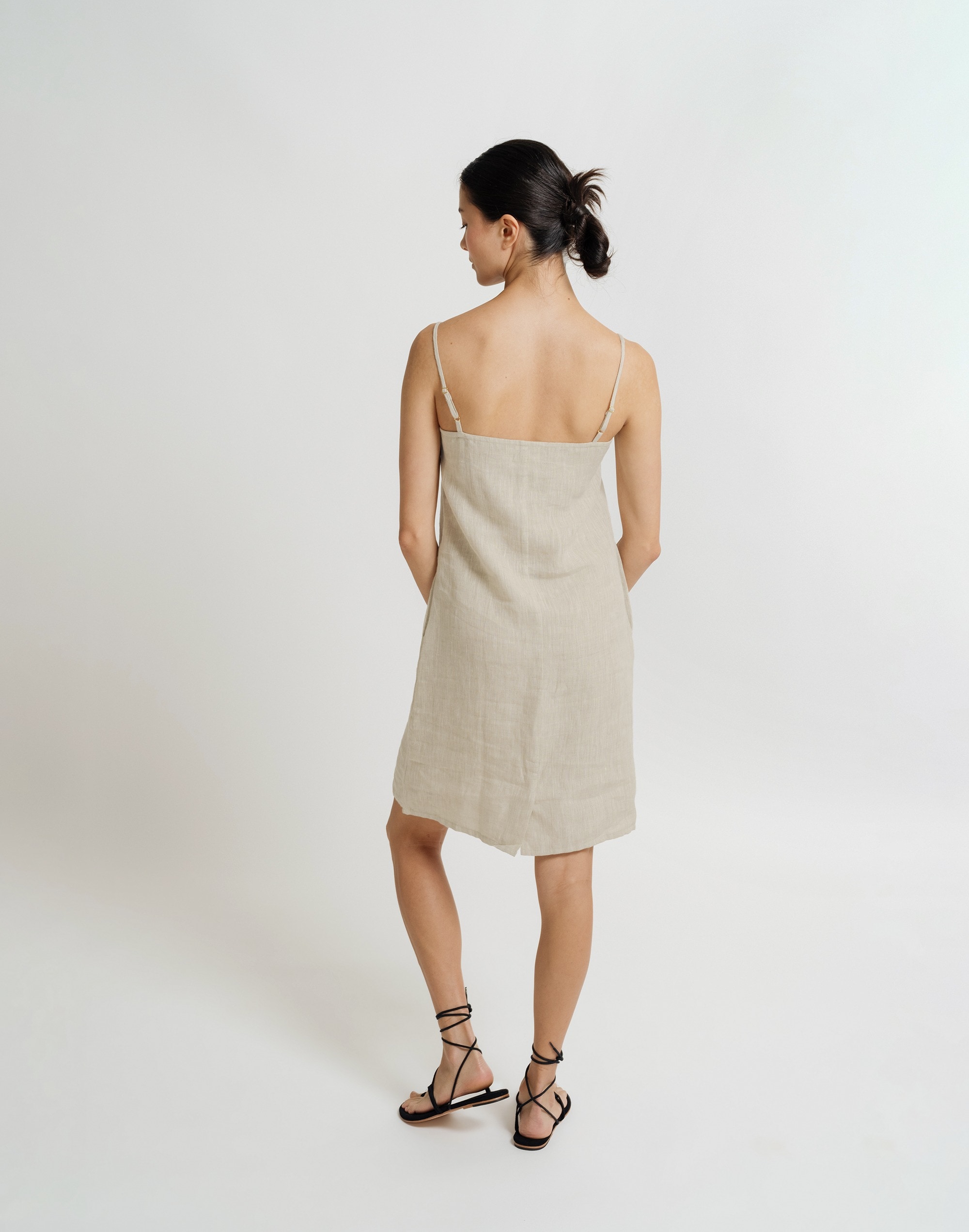 LAUDE The Label Linen Mini Dress - Natural