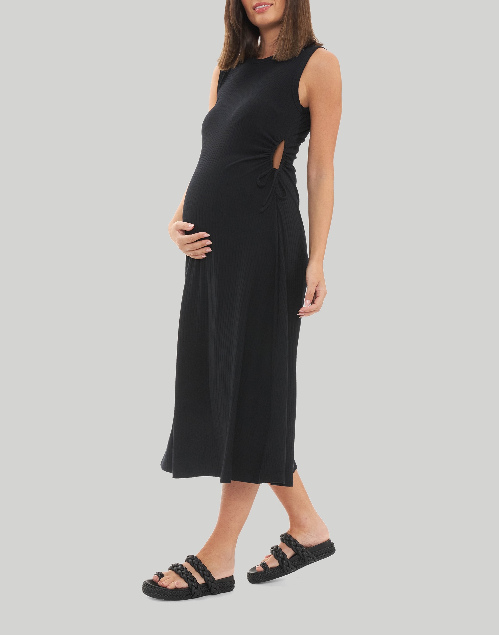 Ripe Maternity Carol Rib A-line Dress