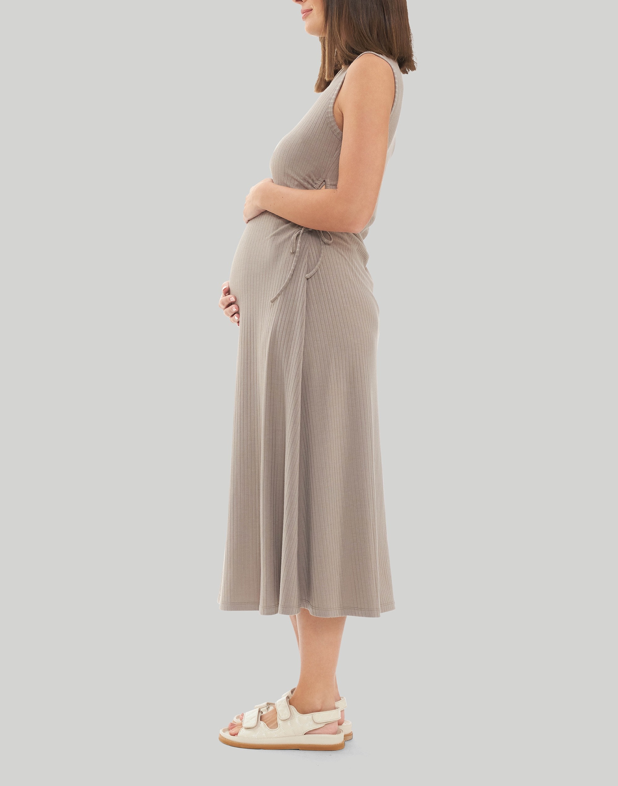 Ripe Maternity Carol Rib A-line Dress
