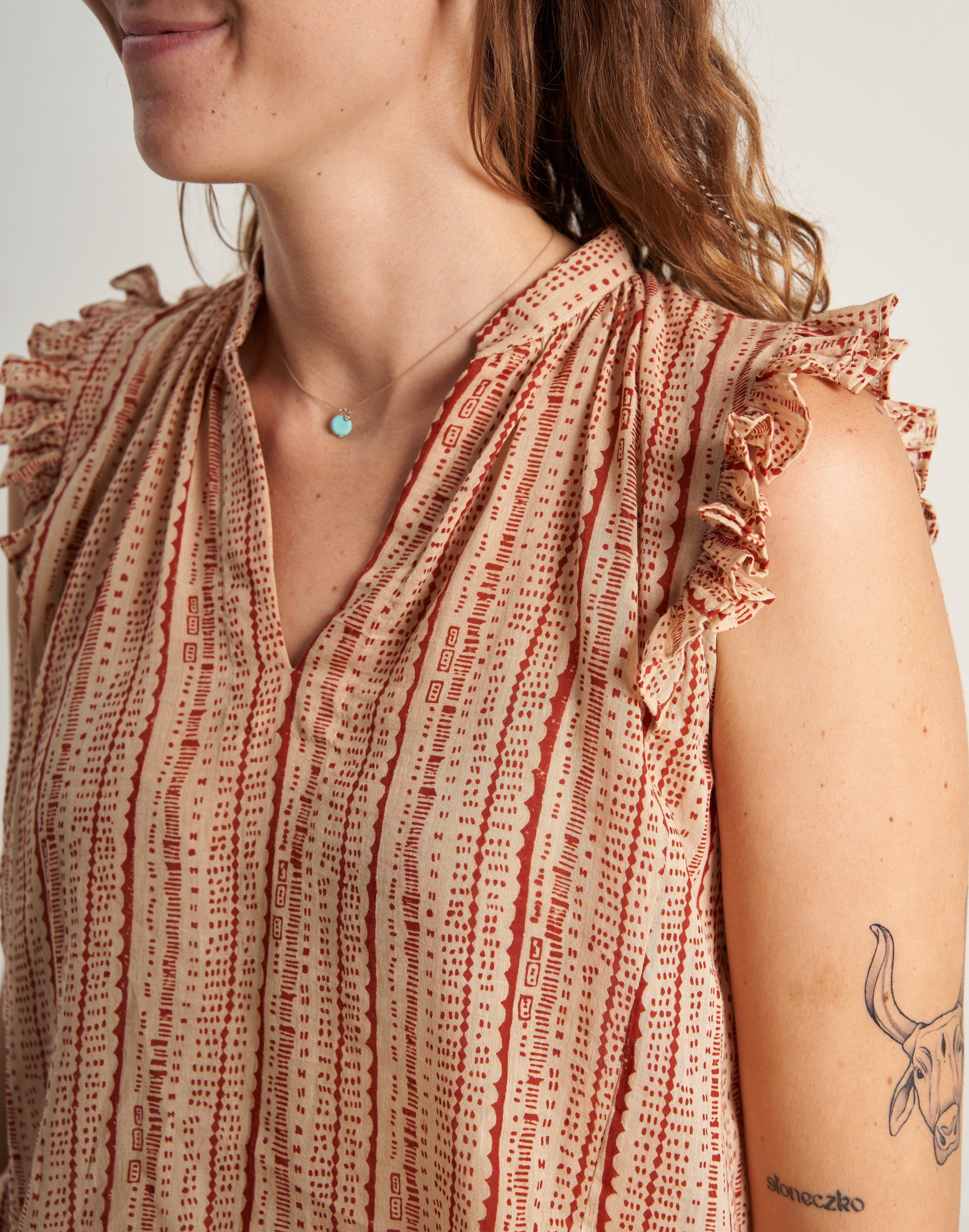 World of Crow Crimson Speckle Sleeveless Top | Madewell