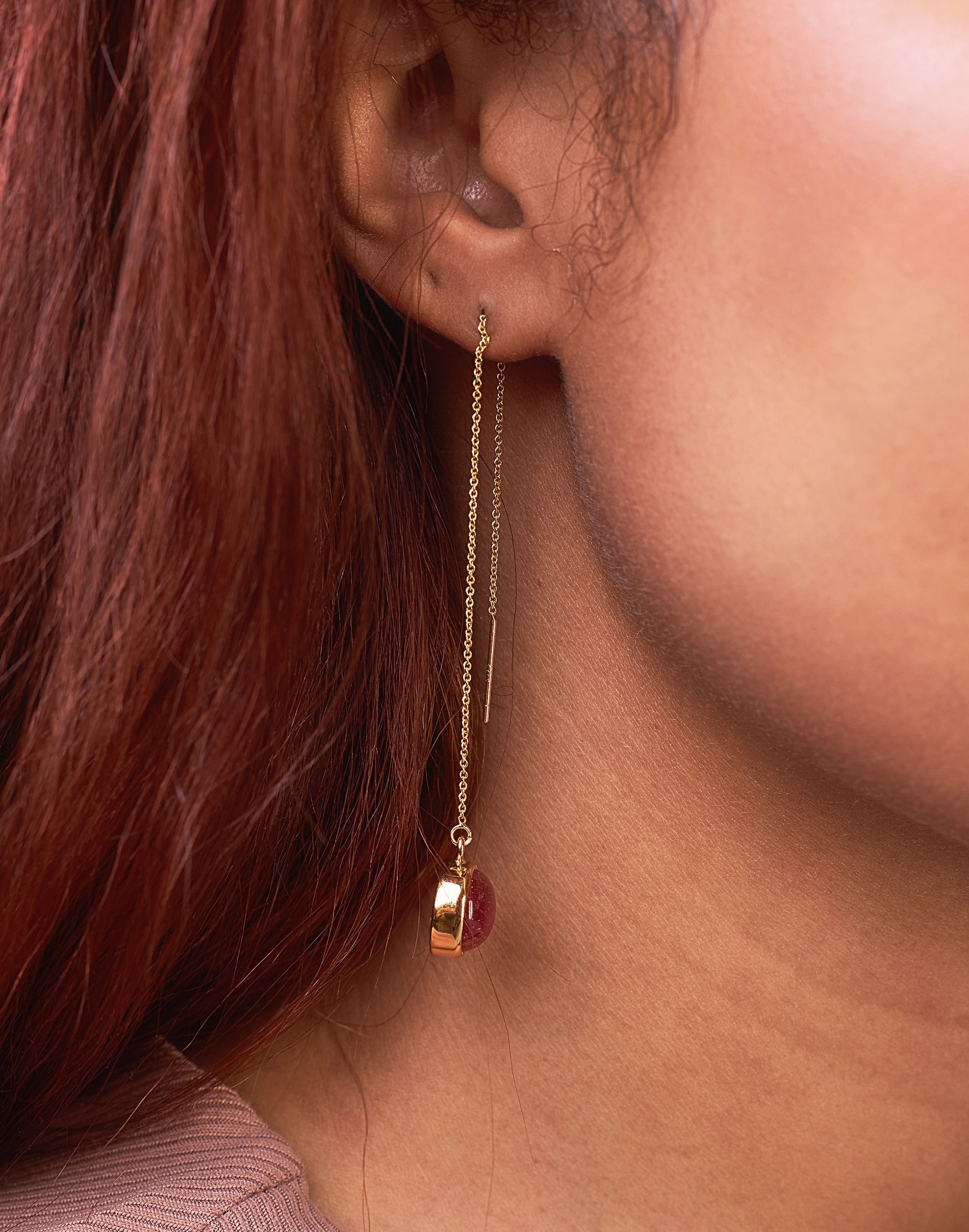 SOKO Umbo Chain Threader Earrings | Madewell