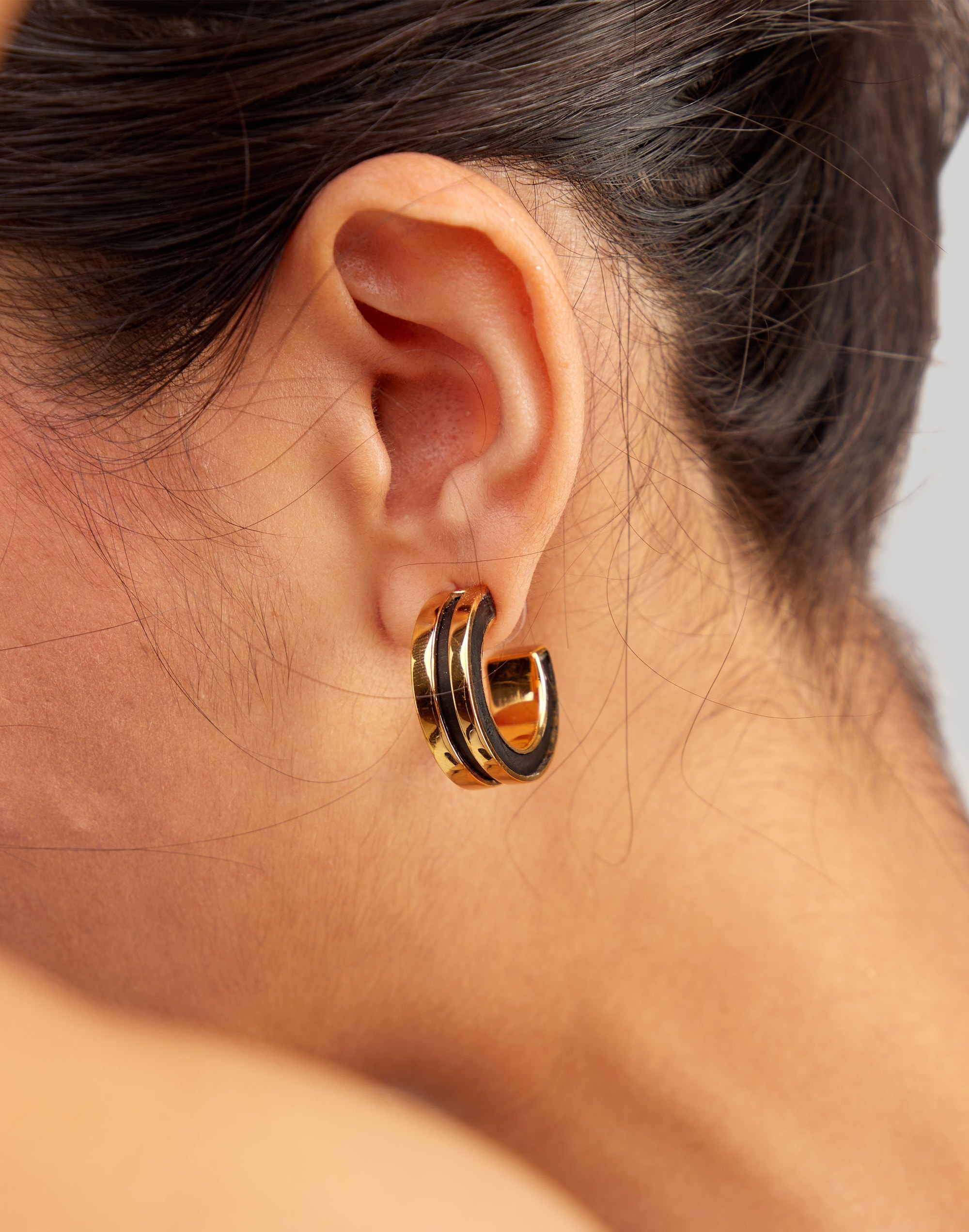 SOKO Anga Inlay Hoop Earrings | Madewell