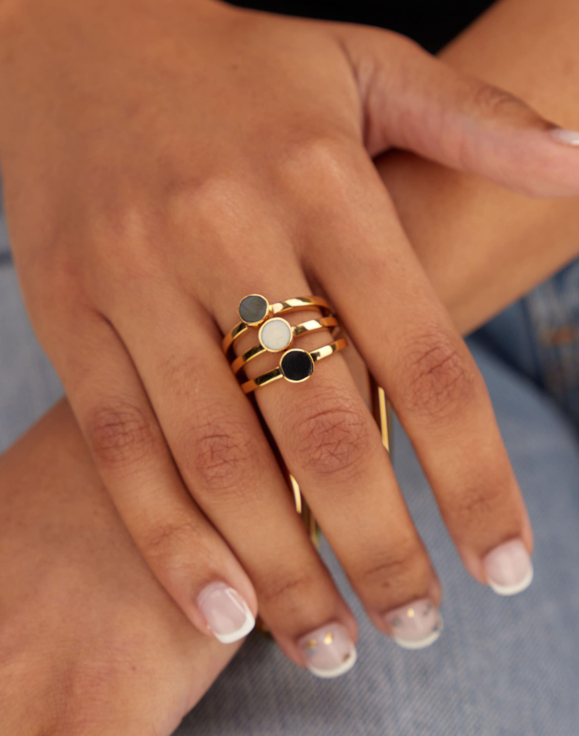 SOKO Anga Multicolor Stacking Rings | Madewell