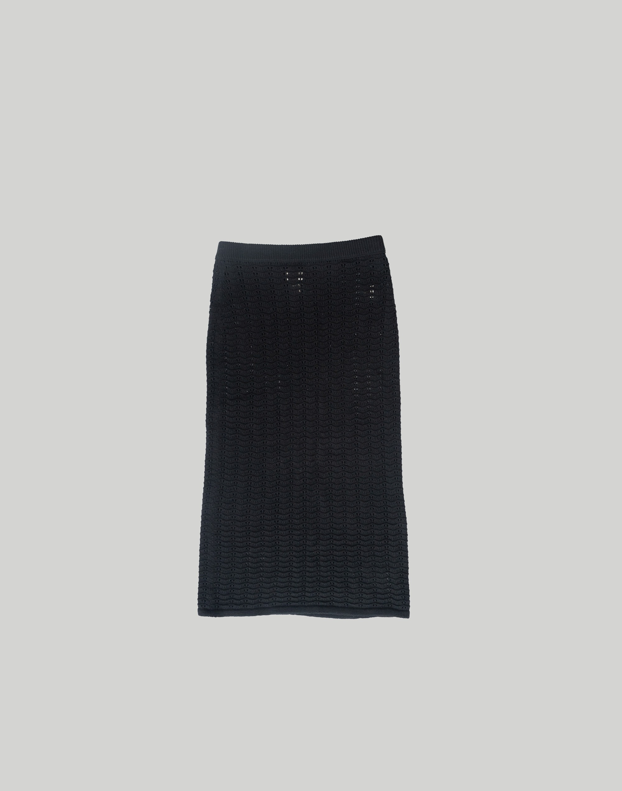 LAUDE The Label Straight Knit Skirt - Black