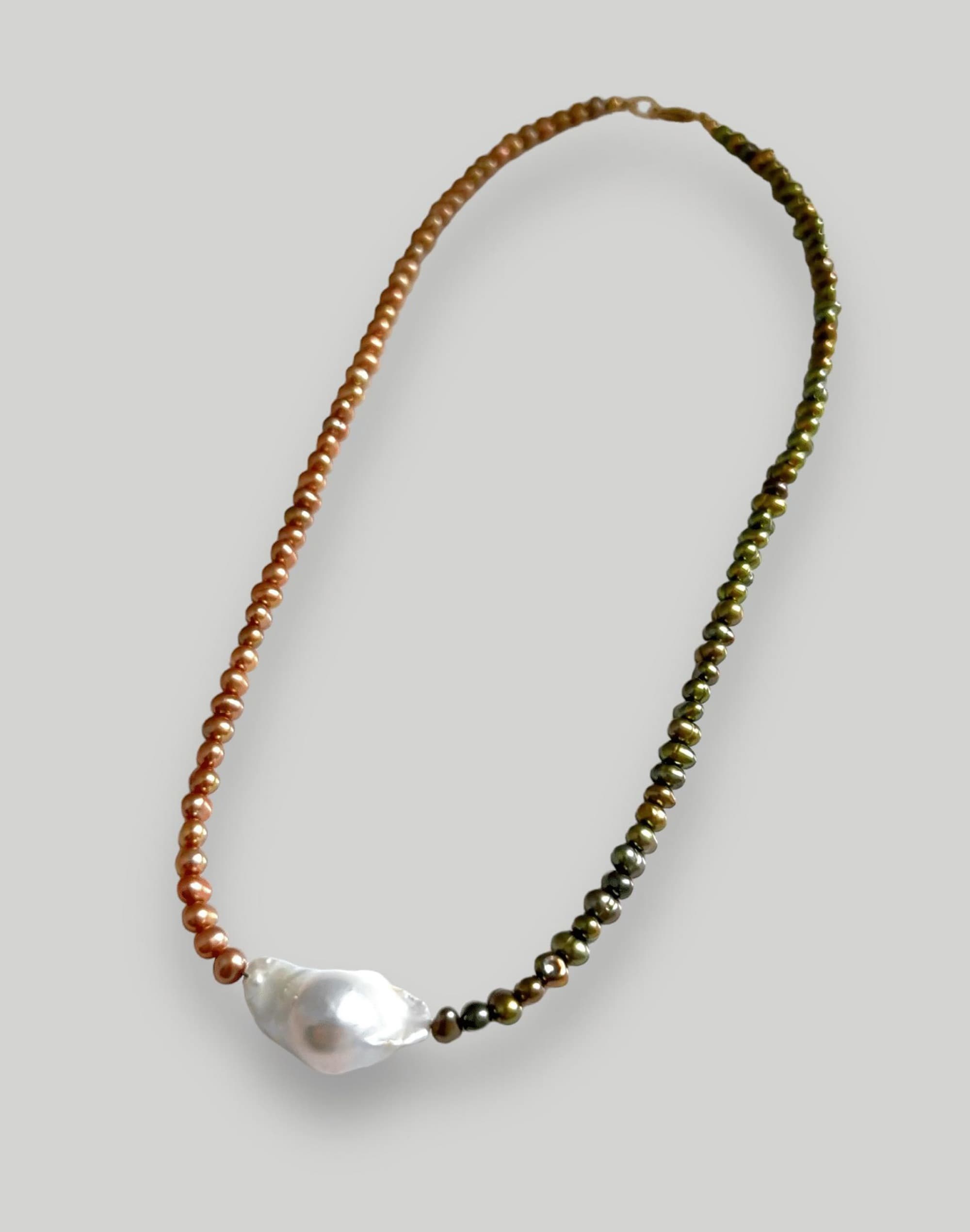 Filosophy Kenzo Two tone freshwater pearl necklaced