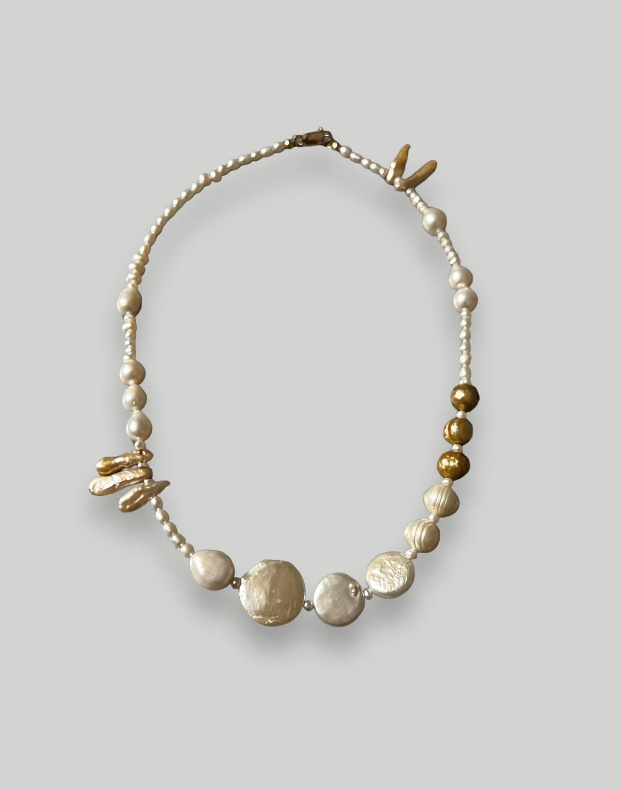 Filosophy Celestine Freshwater pearl statement necklace