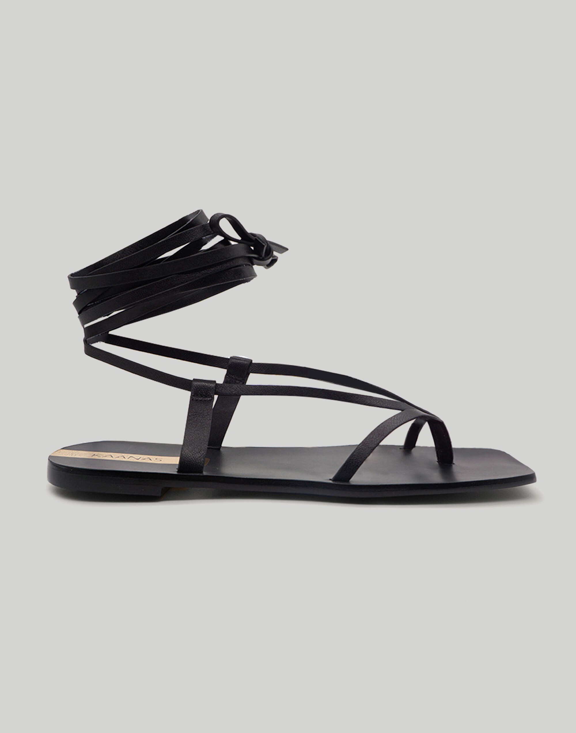 KAANAS Paloma naked sandal w. Wraparound ankle strap | Madewell