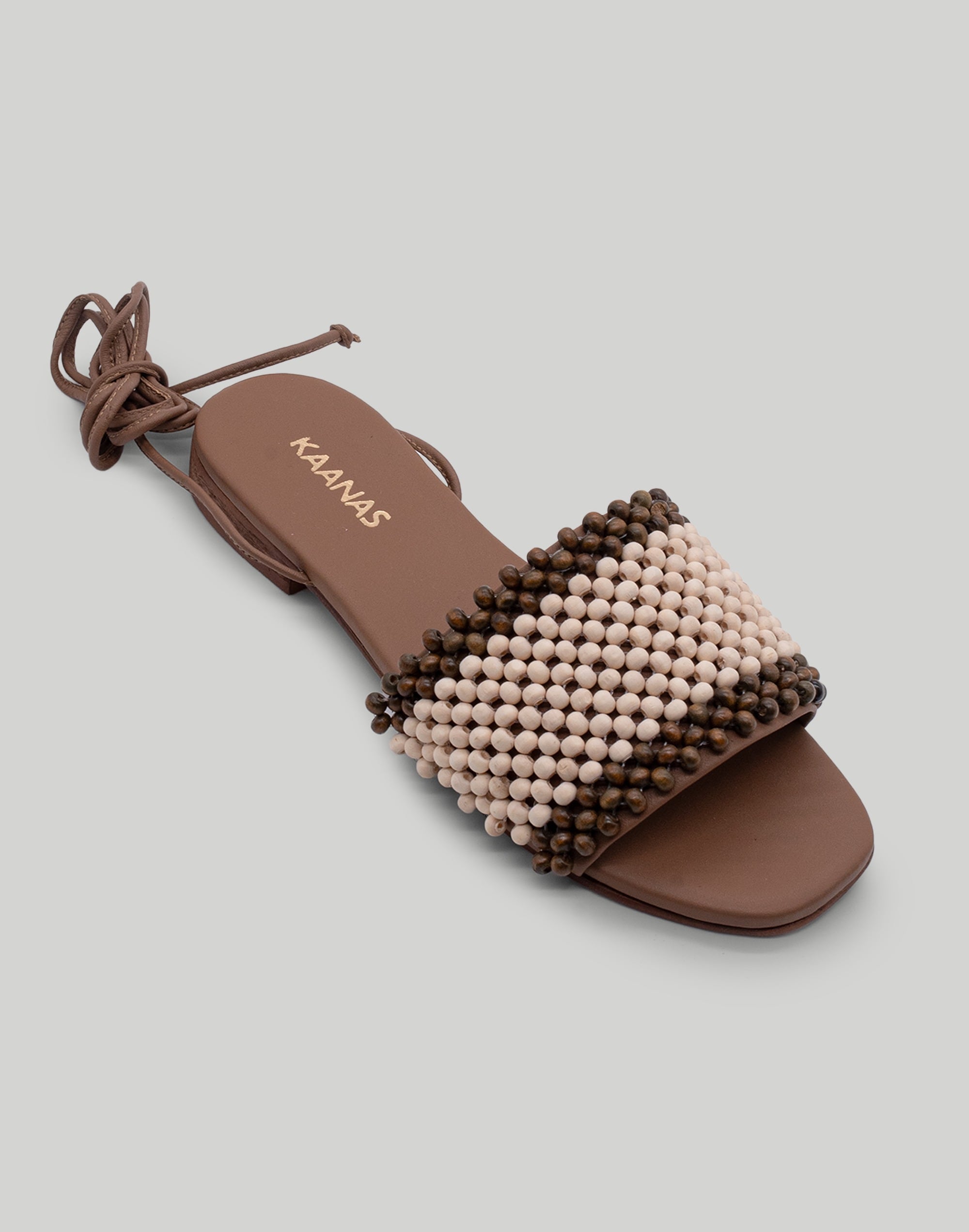 KAANAS Hope Hand beaded wrap around Sandal | Madewell