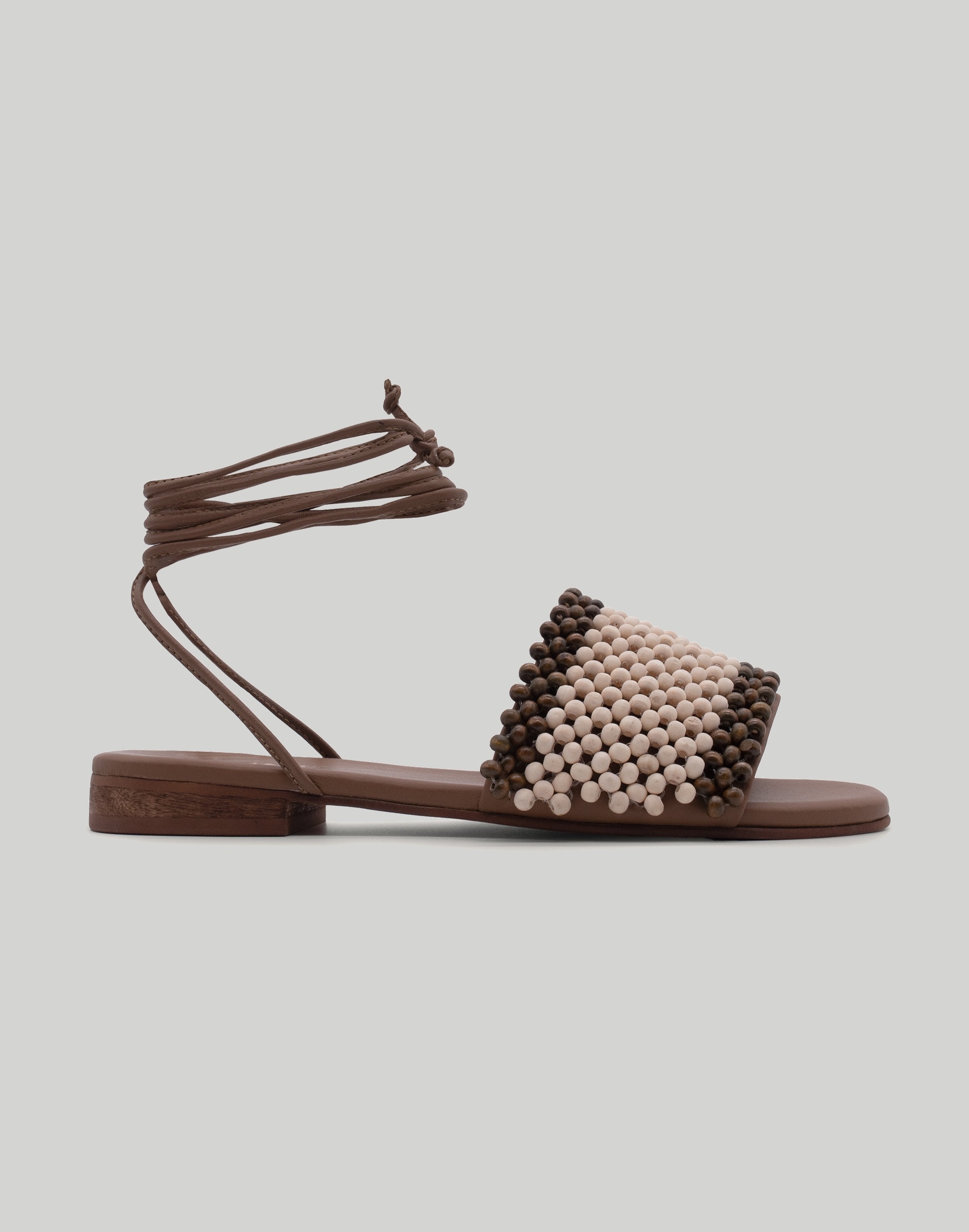 KAANAS Hope Hand beaded wrap around Sandal | Madewell